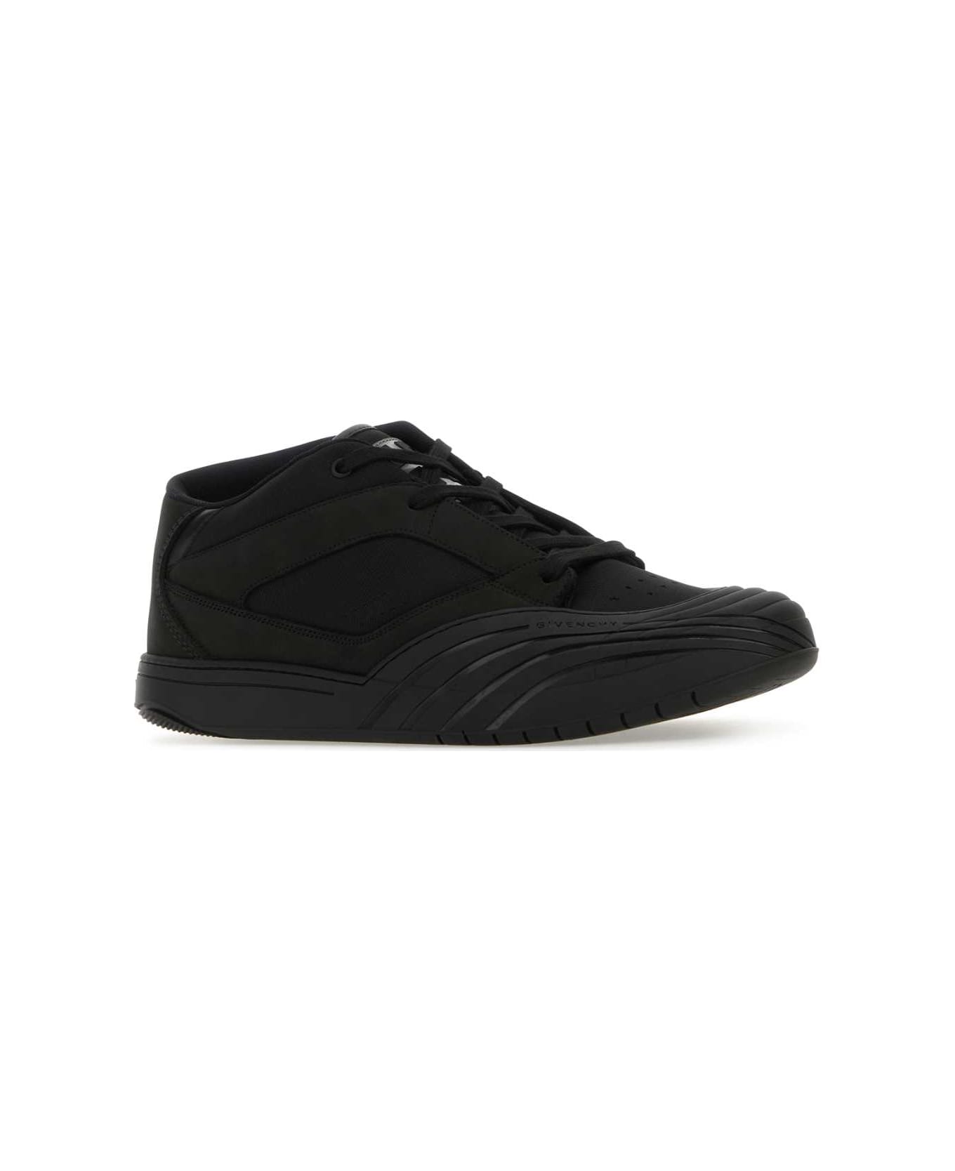 Givenchy Black Fabric And Leather Skate Sneakers - Black
