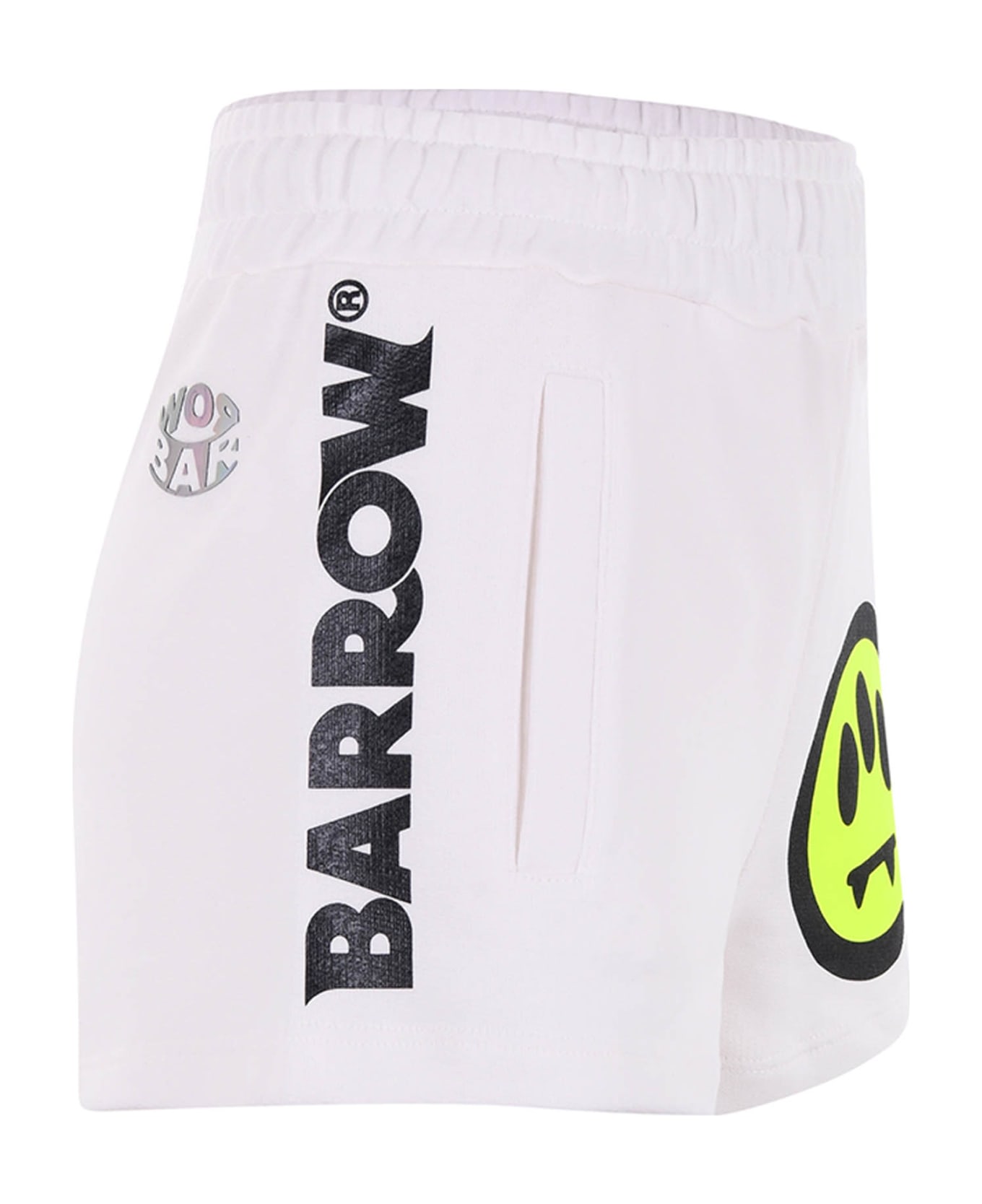 Barrow Shorts Barrow In Cotone - Bianco