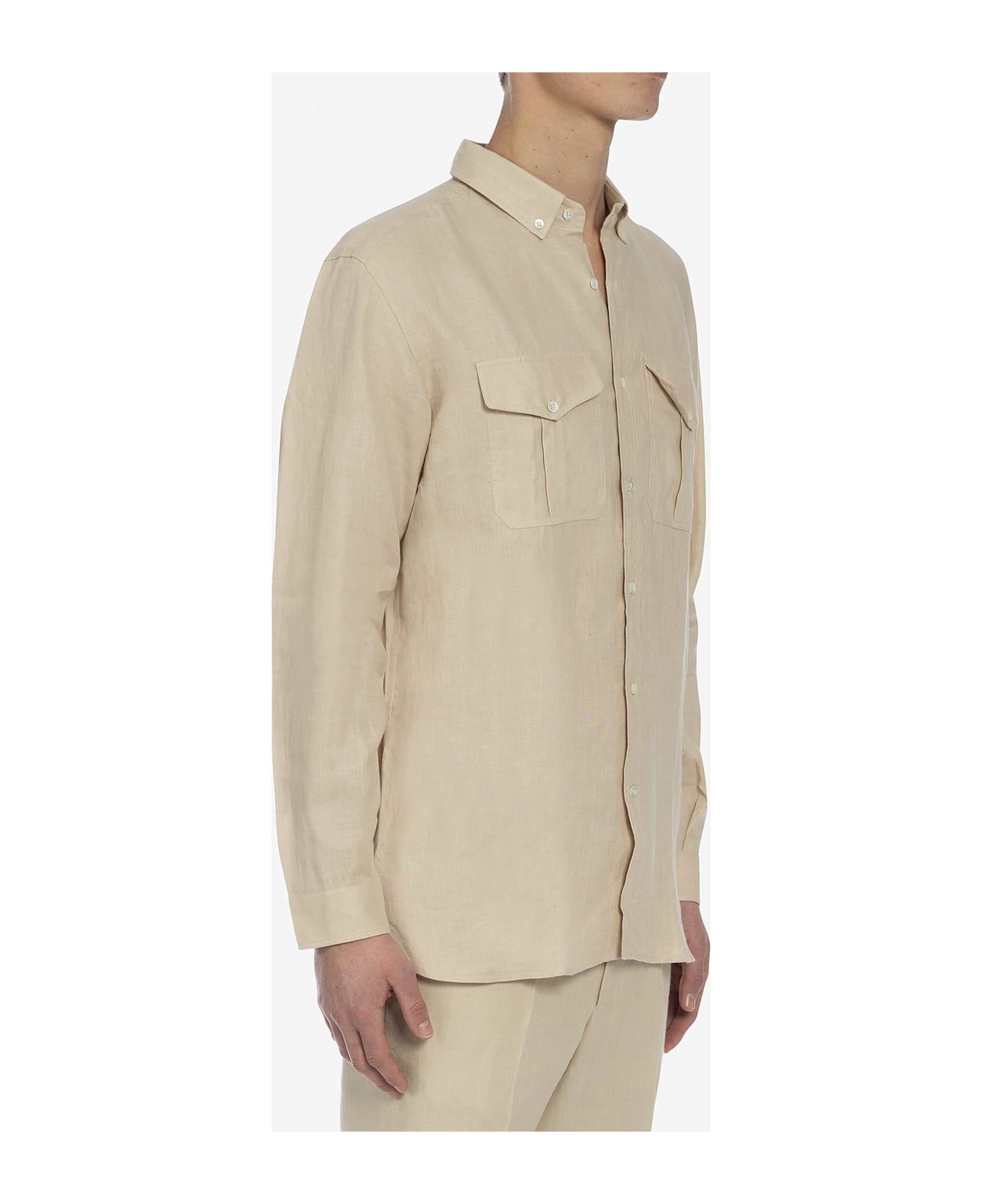 Larusmiani Nairobi Shirt T-Shirt - Beige