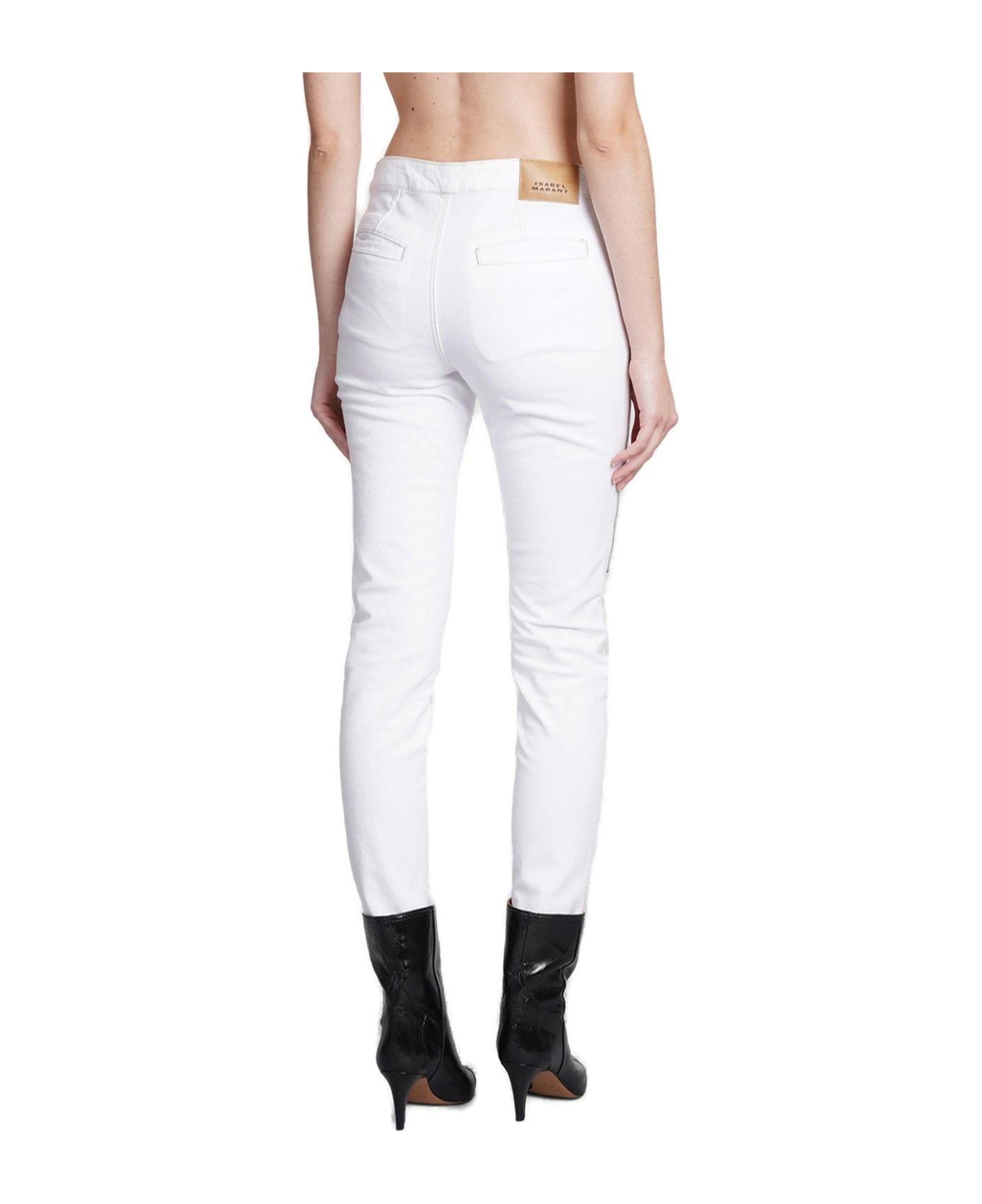 Isabel Marant Cropped Skinny Jeans - White