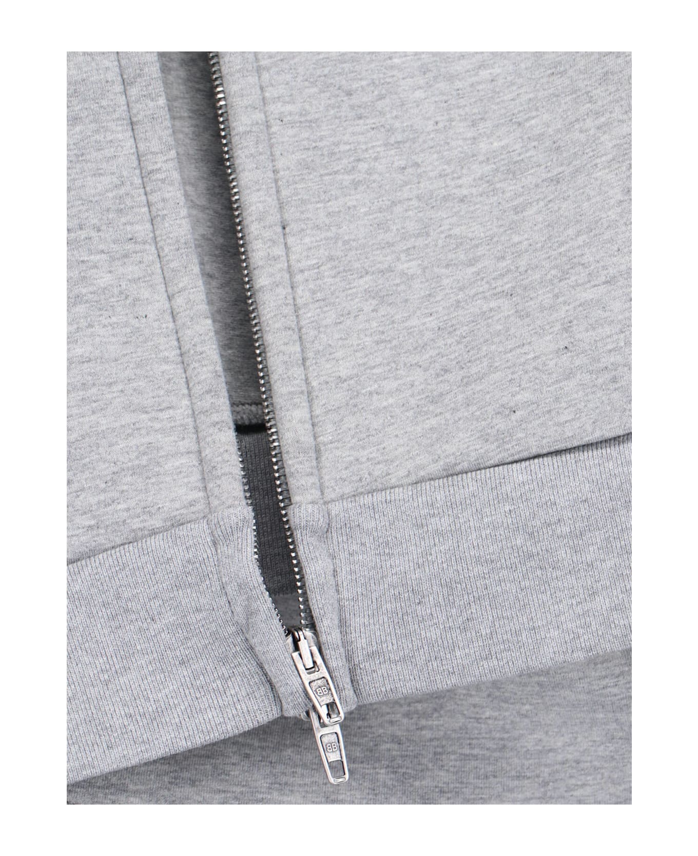 Balenciaga Logo Zip Sweatshirt - GREY