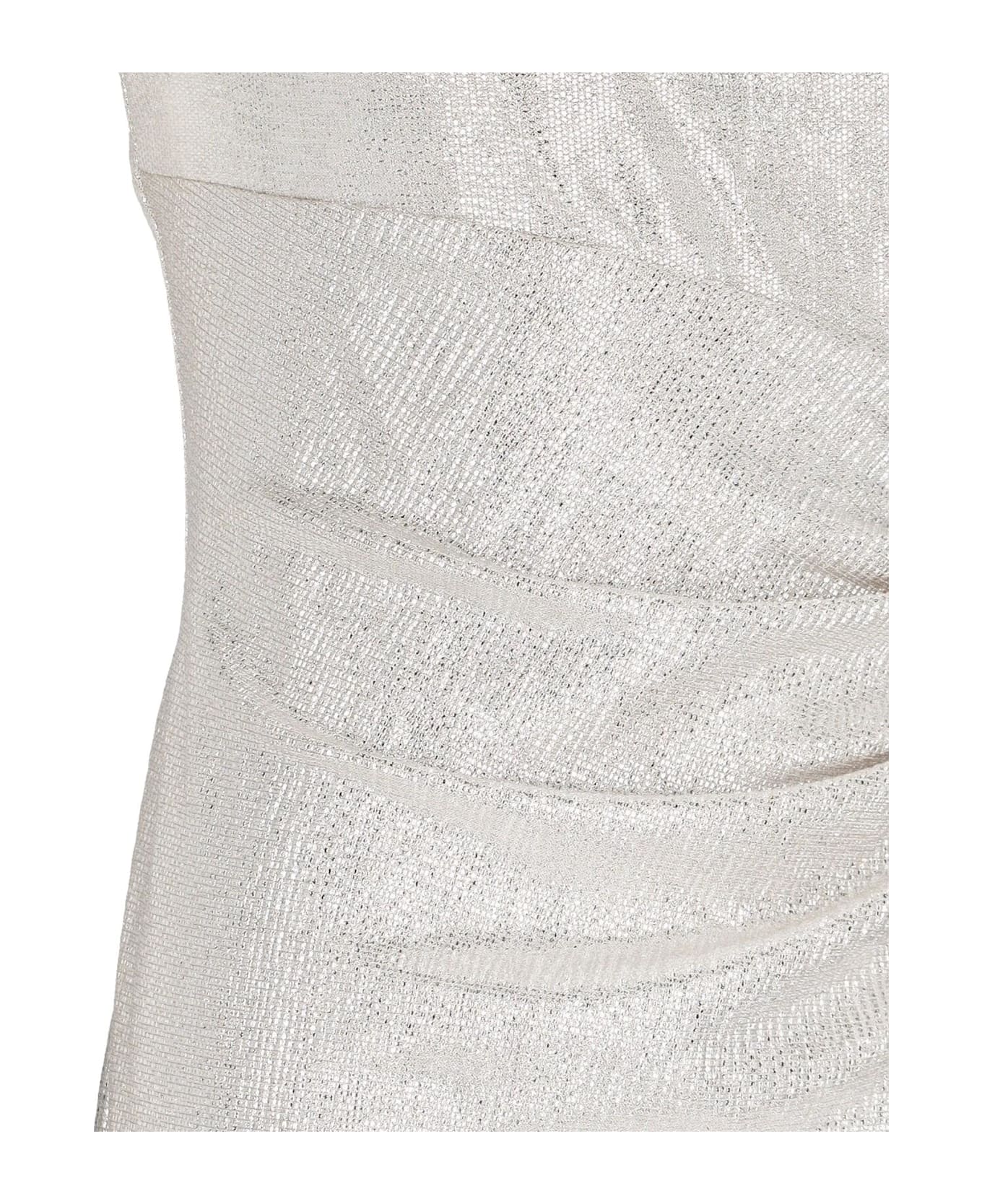 Polo Ralph Lauren Ilianne Sleeveless Evening Dress - Champagne Silver