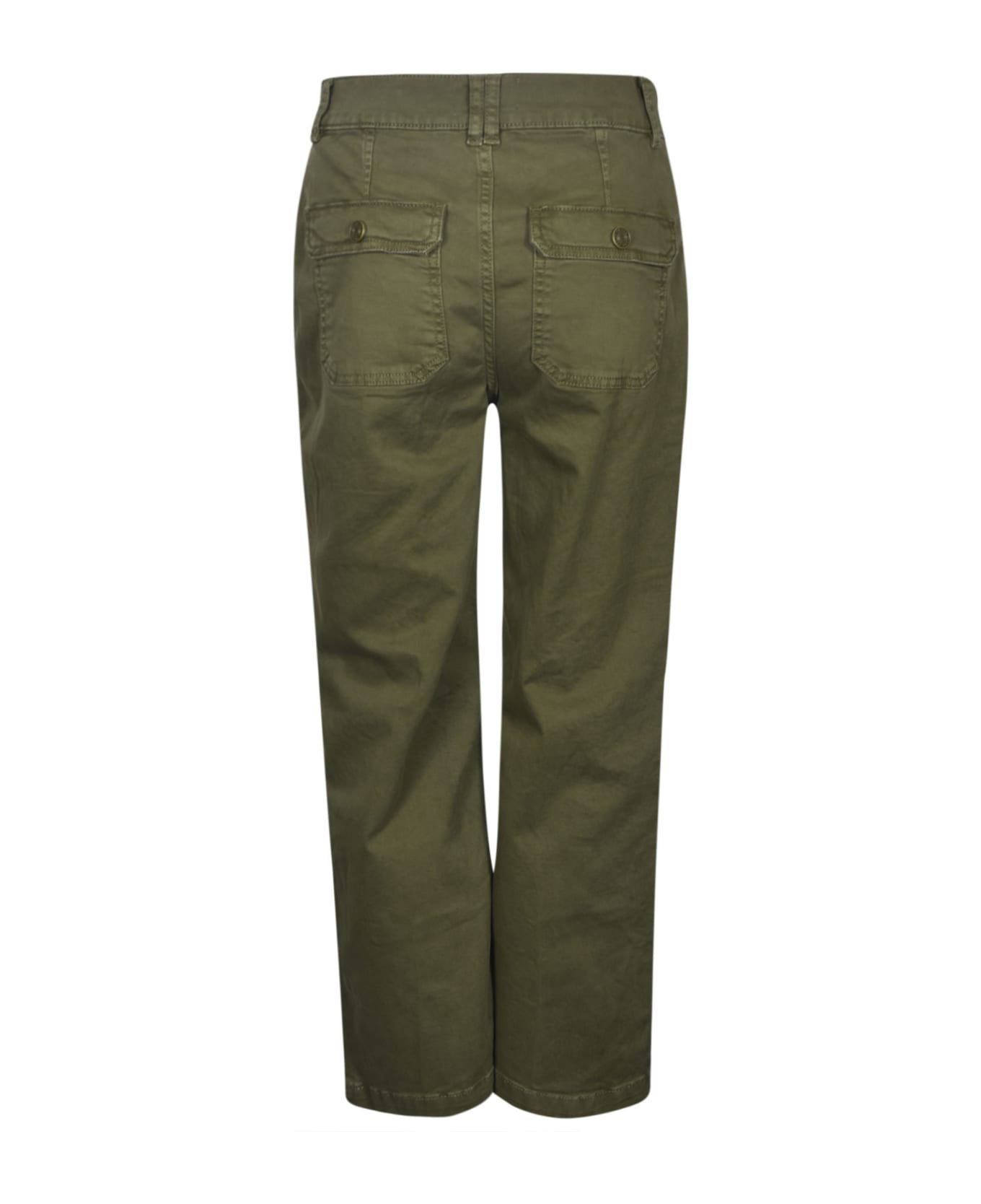 Frame Cargo Buttoned Trousers - Green ボトムス