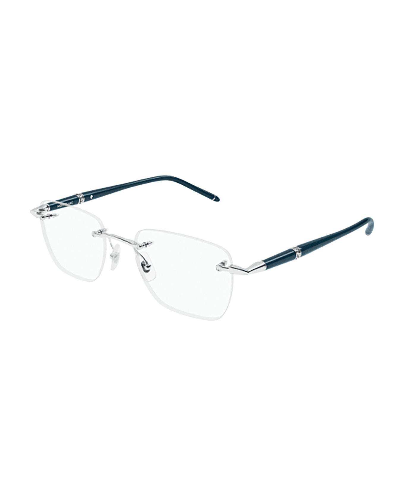 Montblanc MB0346O Eyewear - Silver Blue Transpare
