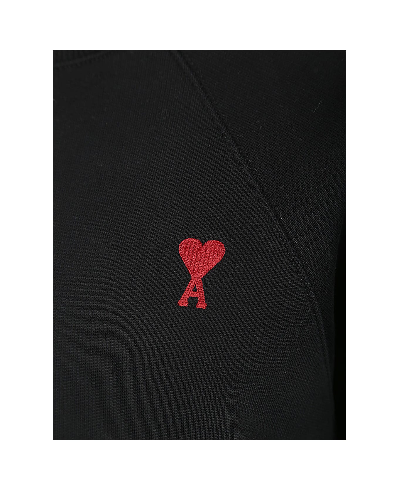 Ami Alexandre Mattiussi Red Ami De Coeur Shirt - Black フリース