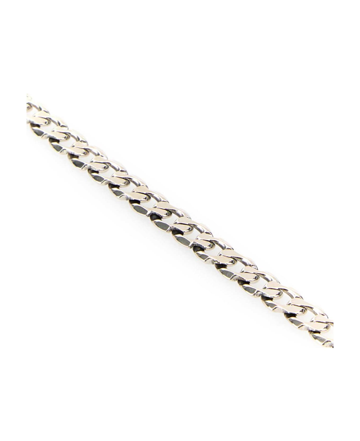 Emanuele Bicocchi 925 Silver Edge Cuban Chain Bracelet - SILVER