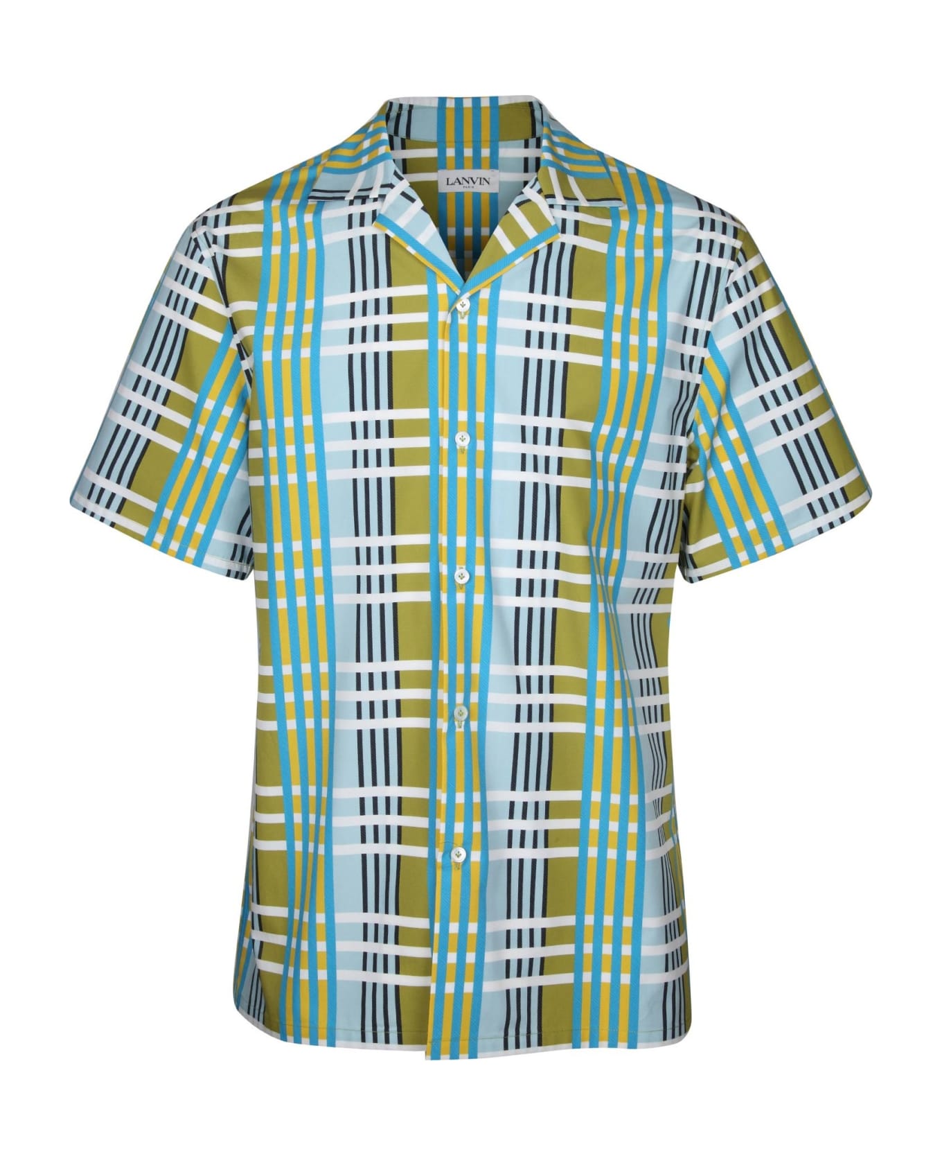 Lanvin Striped Print Cotton Shirt Striped - BUDGIE