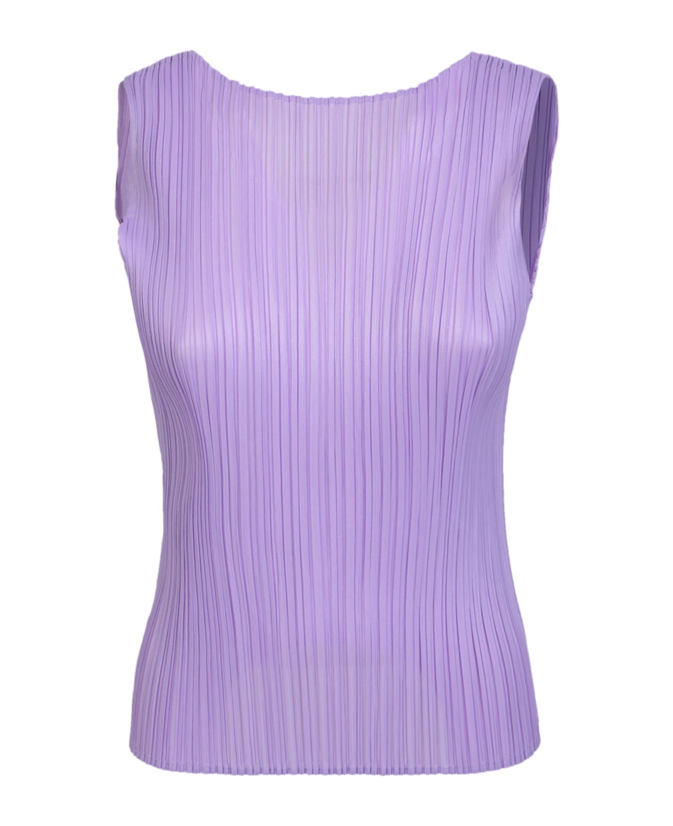 Issey Miyake Lilac Pleated Tank Top | italist