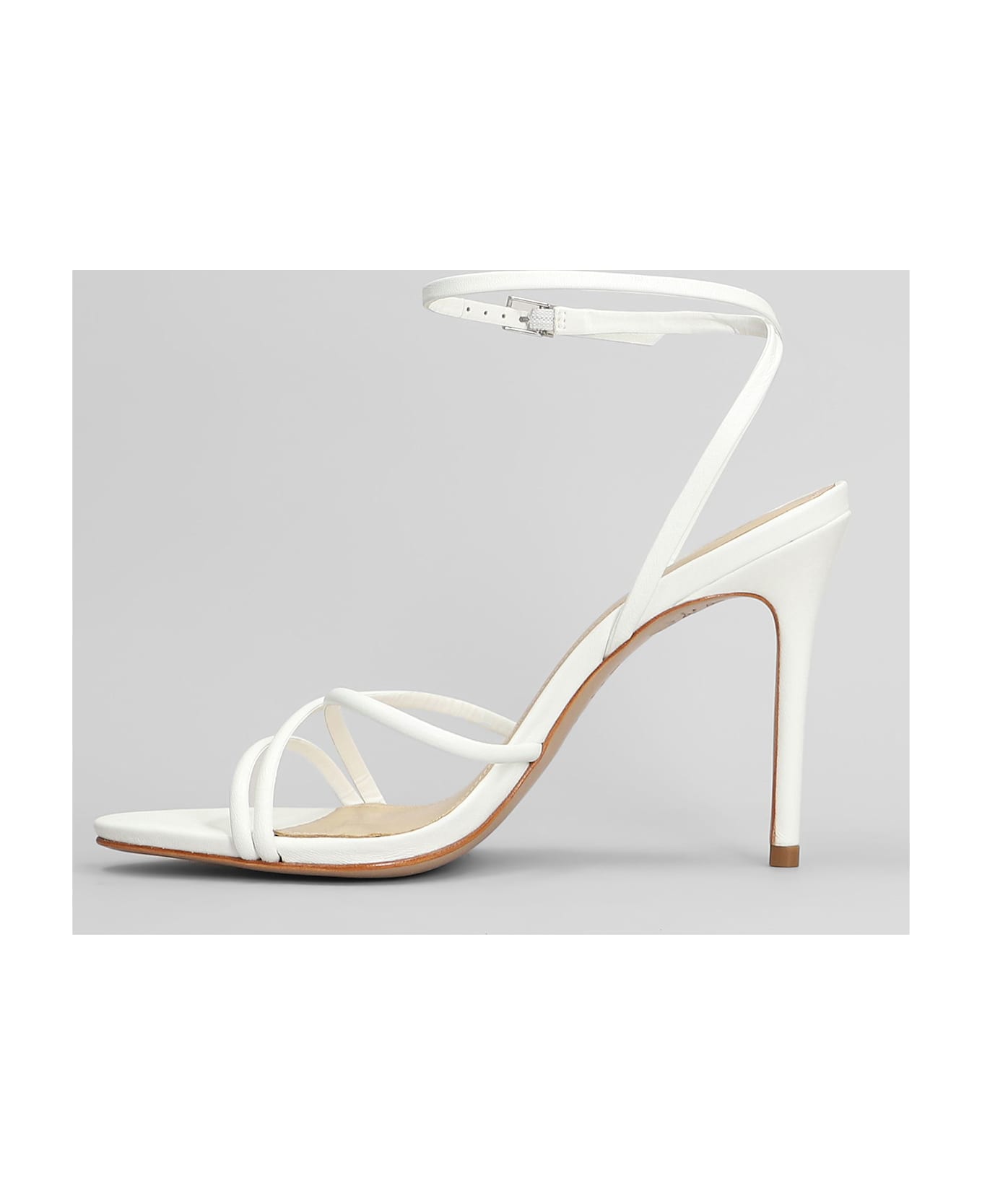 Schutz Sandals In White Leather - white