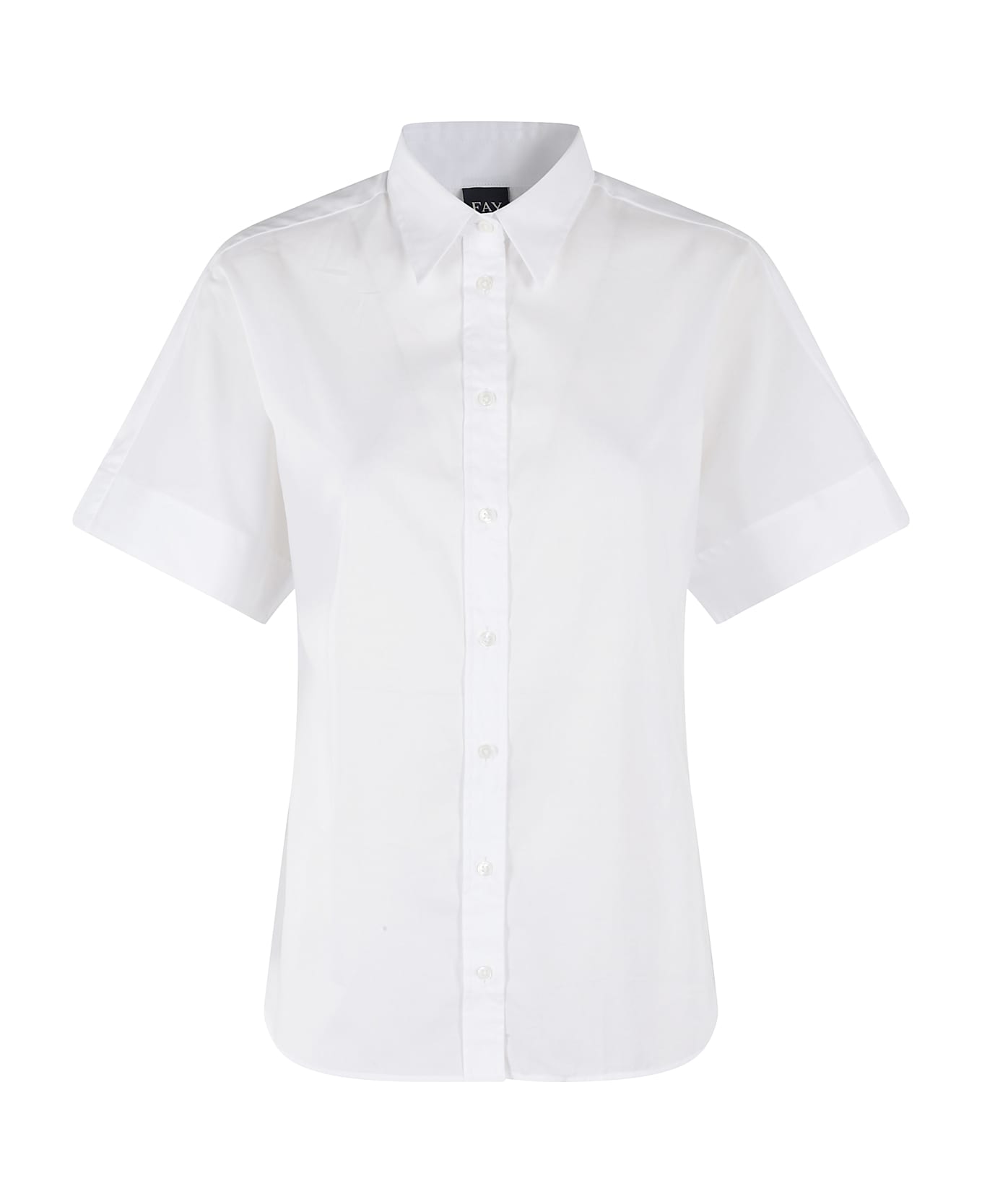 Fay Short Sleeve Shirt - Bianco