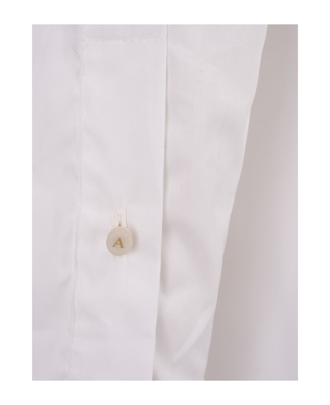 Amotea White Cotton Kaia Shirt - White