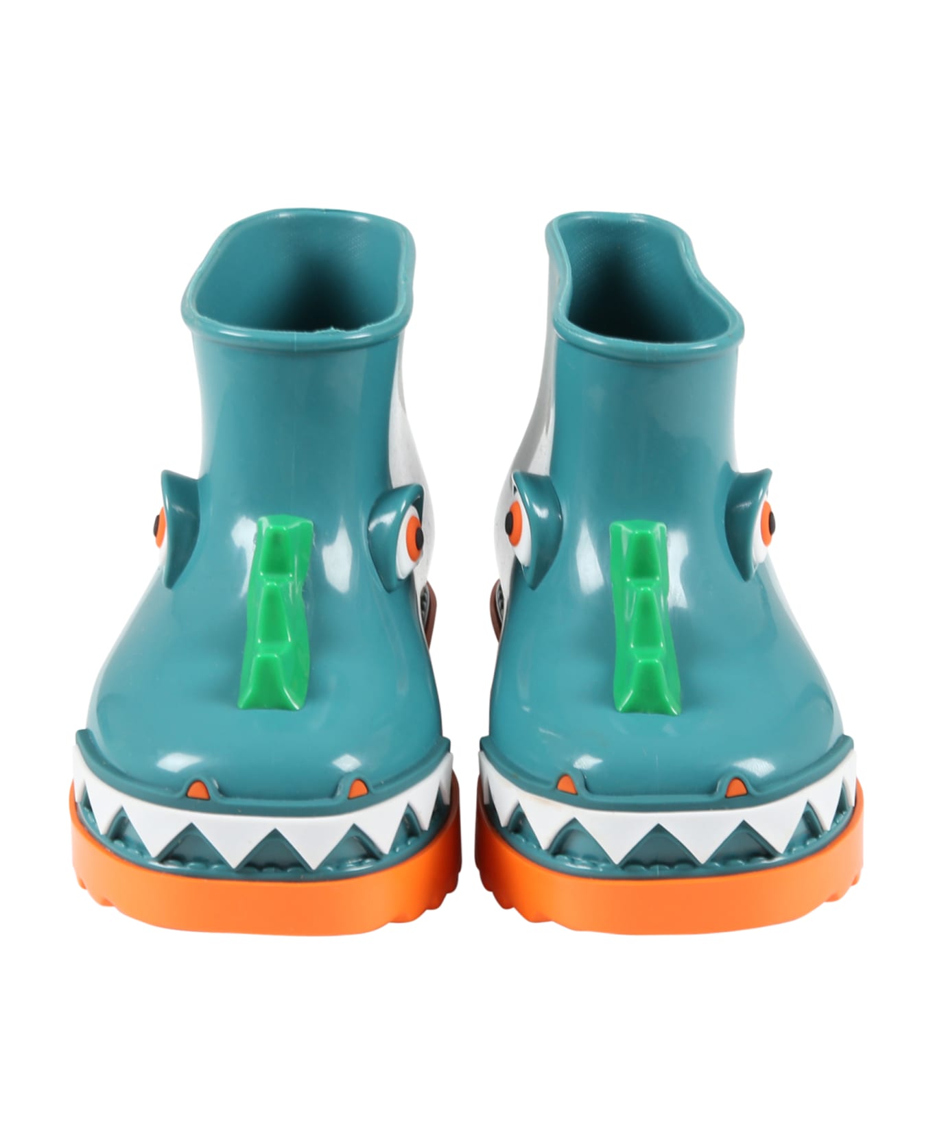 Melissa Multicolor Boots For Boy With Dinosaur - Green