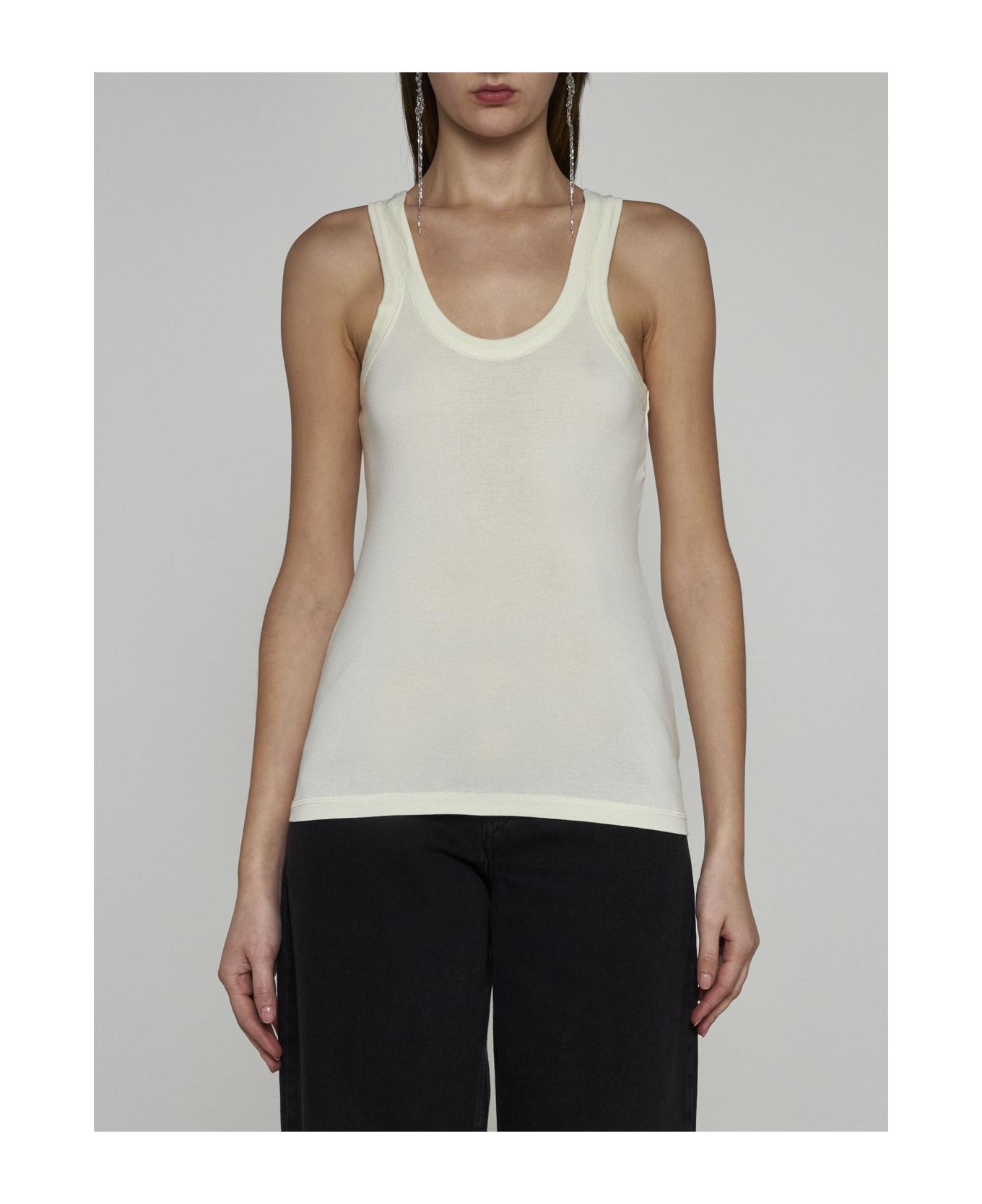 Lemaire Cotton Tank Top - YELLOW