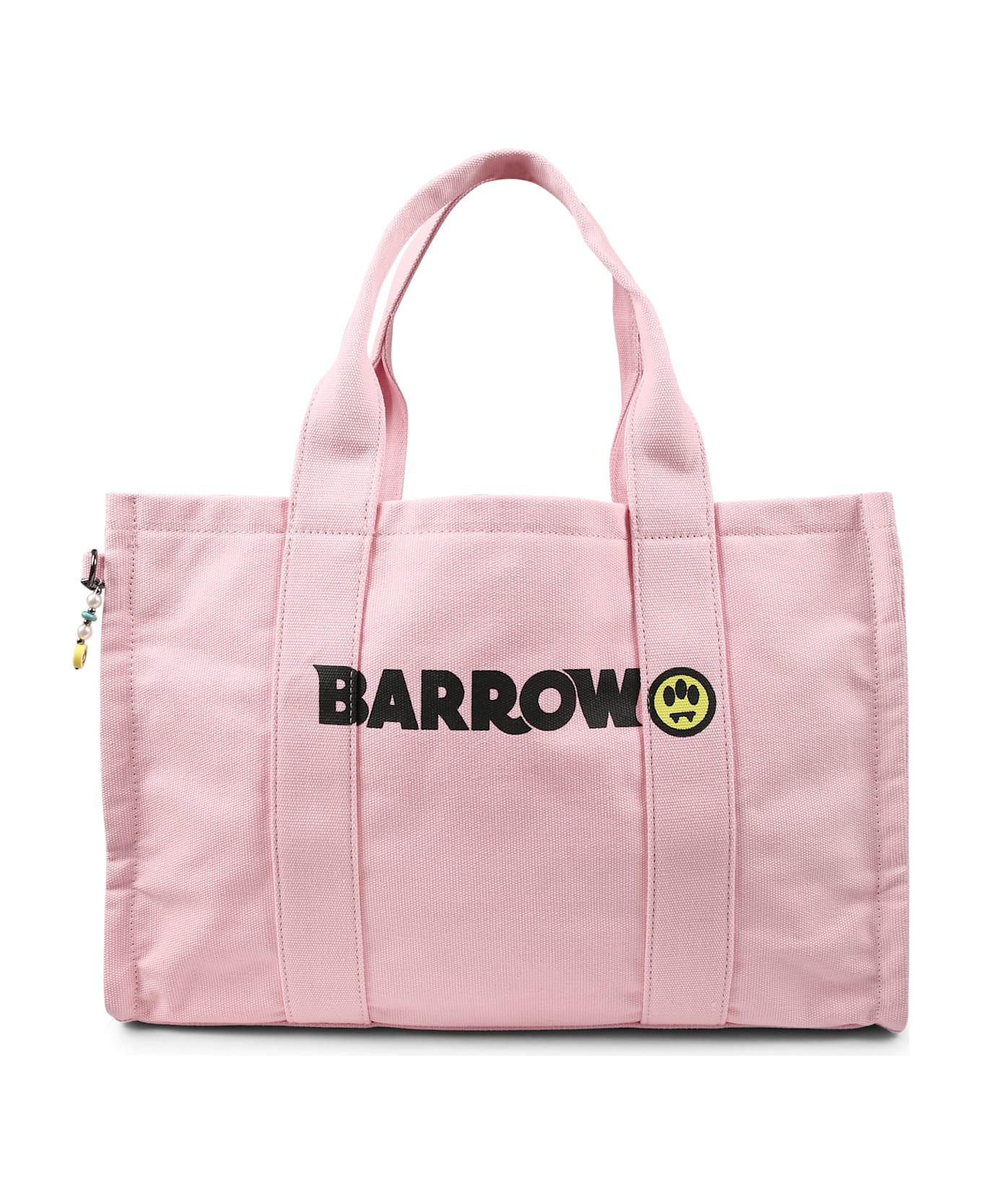 Barrow Pink Beach Bag For Girl With Logo - Pink