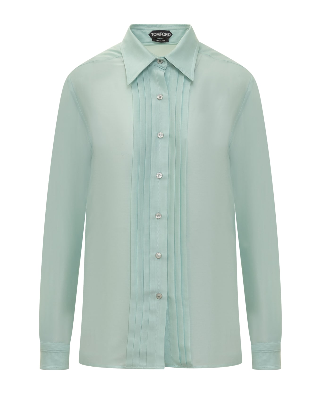 Tom Ford Silk Shirt - BLUE シャツ