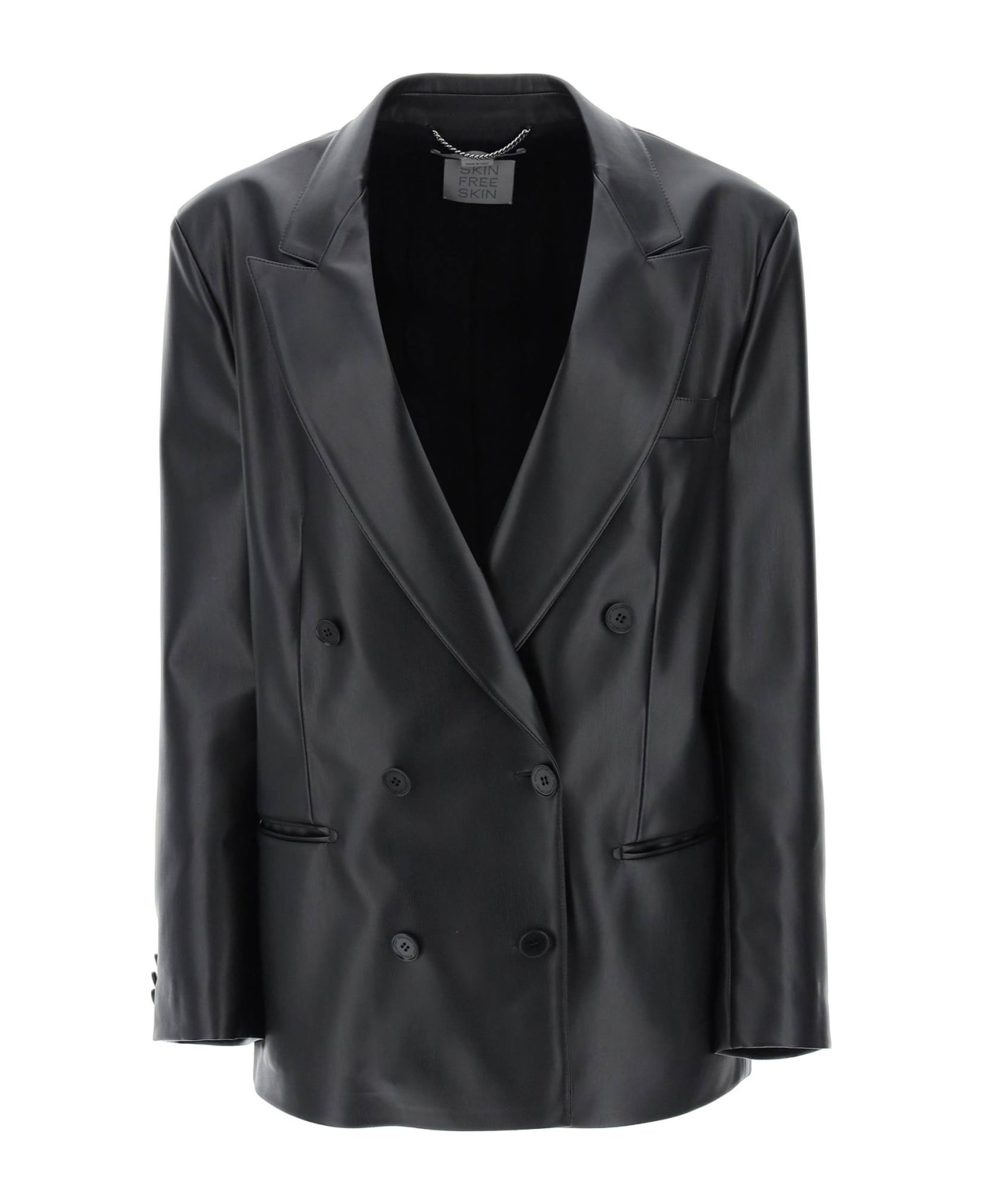Stella McCartney Double-breasted Jacket In Vegan Leather - BLACK (Black) ブレザー