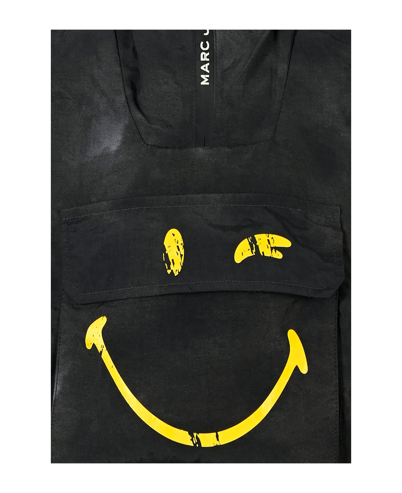 Marc Jacobs Black Windbreaker For Boy With Smiley - Black