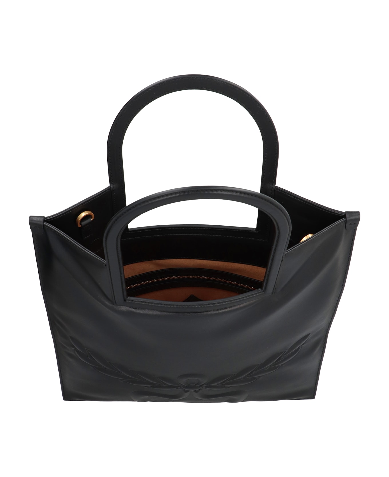 MCM Aren Leather Tote - black トートバッグ