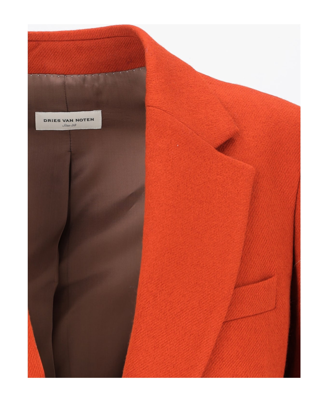 Dries Van Noten Single-breasted Blazer - Orange