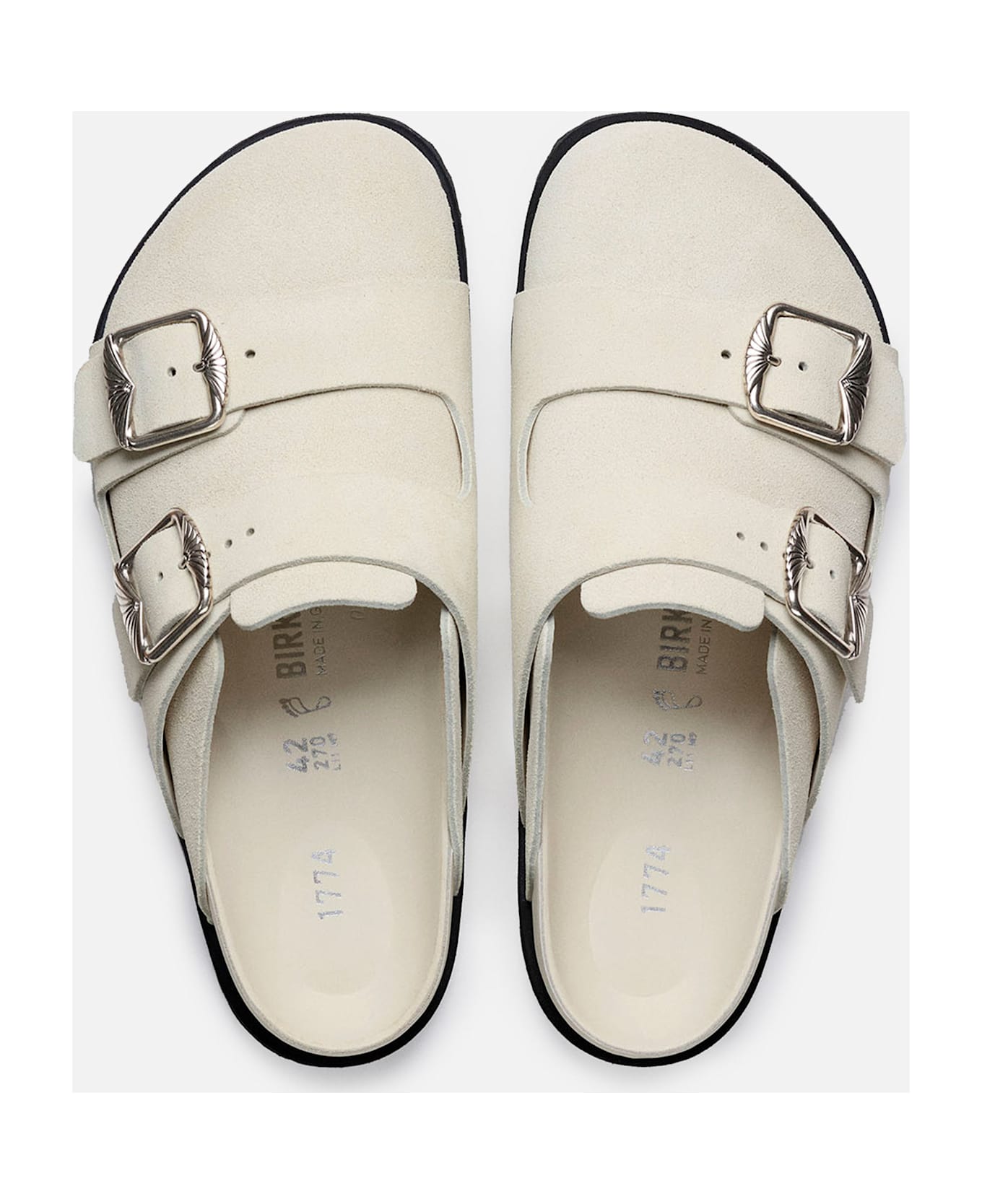 Birkenstock 1774 Becomes Berlin 222 West Suede - White