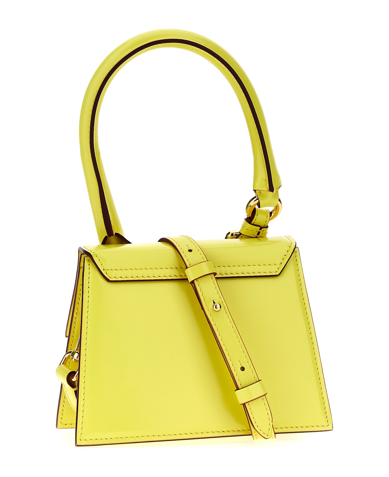 Jacquemus 'le Chiquito Moyen Boucle' Handbag - Yellow