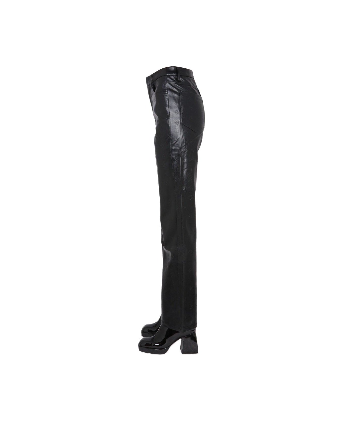 Rotate by Birger Christensen High-waisted Faux Leather Pants - Black