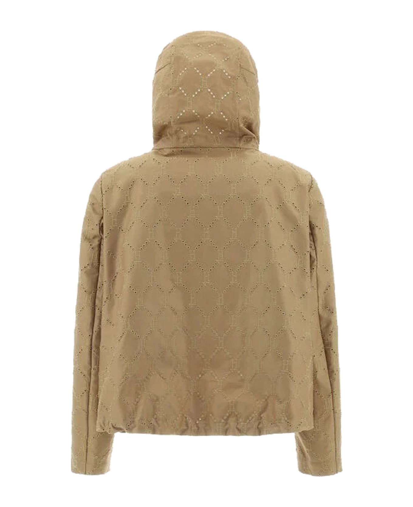 Herno Perforated Jacket With Hood - Beige ジャケット