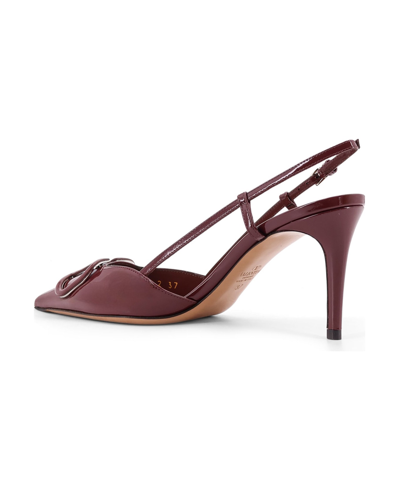Valentino Garavani Patent Leather Slingback Pumps - ROSEWOOD