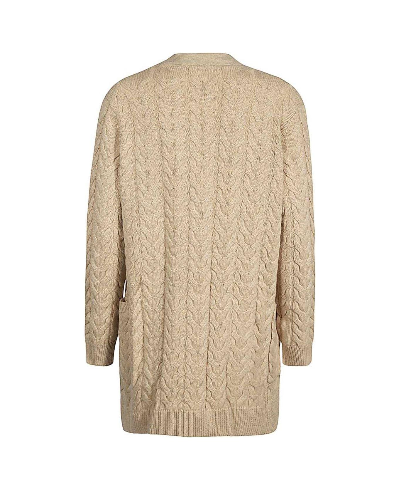 Max Mara Buttoned Long-sleeved Knitted Cardigan カーディガン