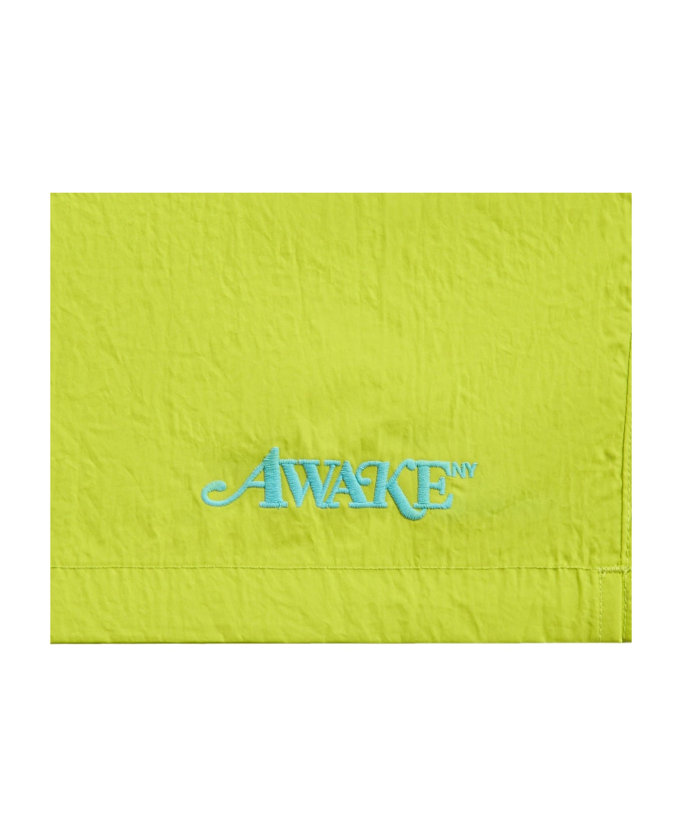 Awake NY Classic Logo Swim Trunk - Lime