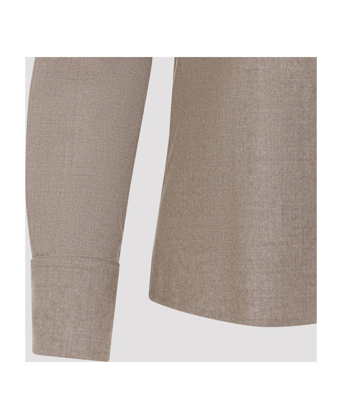 Max Mara Tebaide Foule Of Wool Shirt - Cacha Scuro