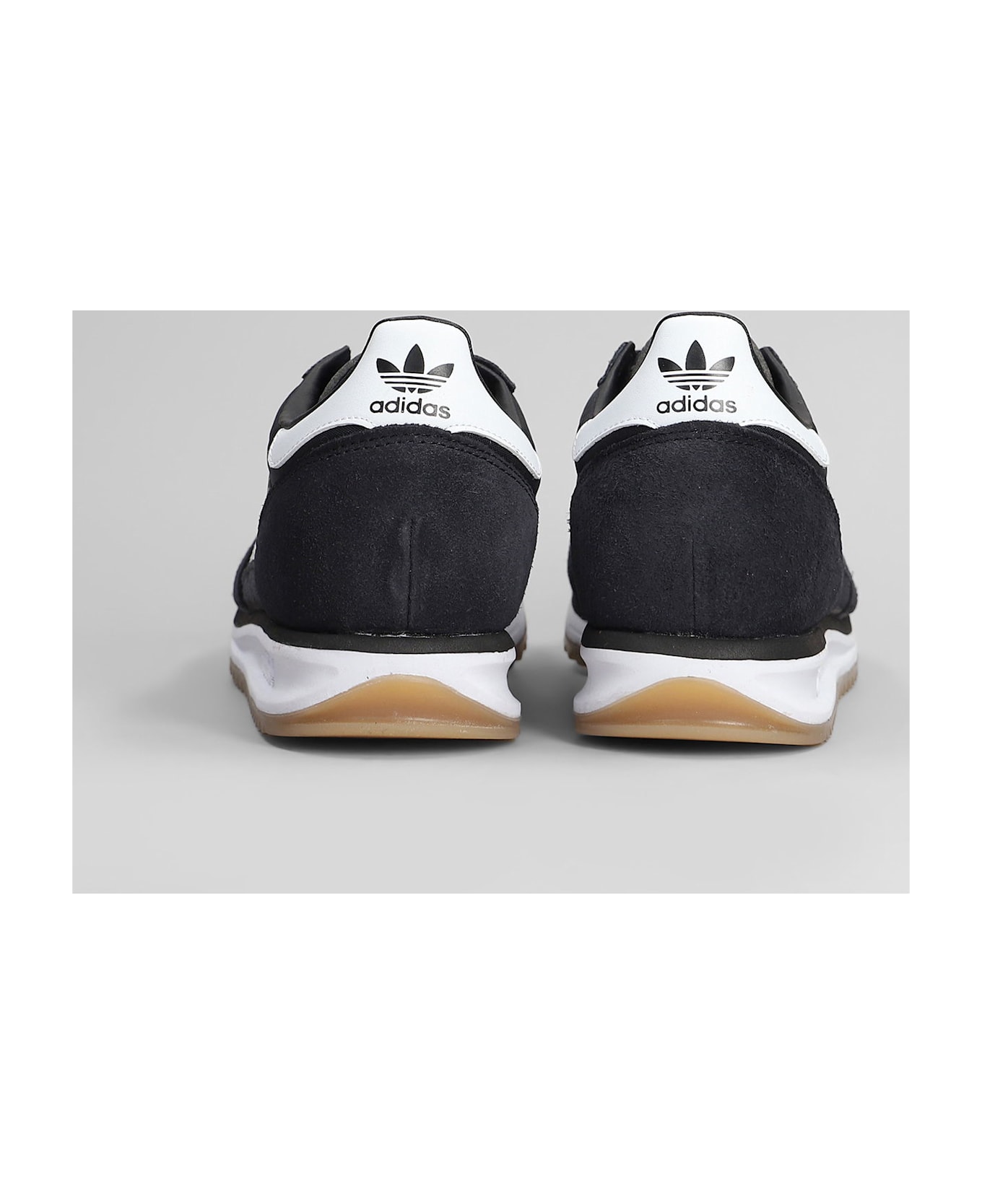 Adidas Sl 72 Rs Sneakers In Black Suede And Fabric - black