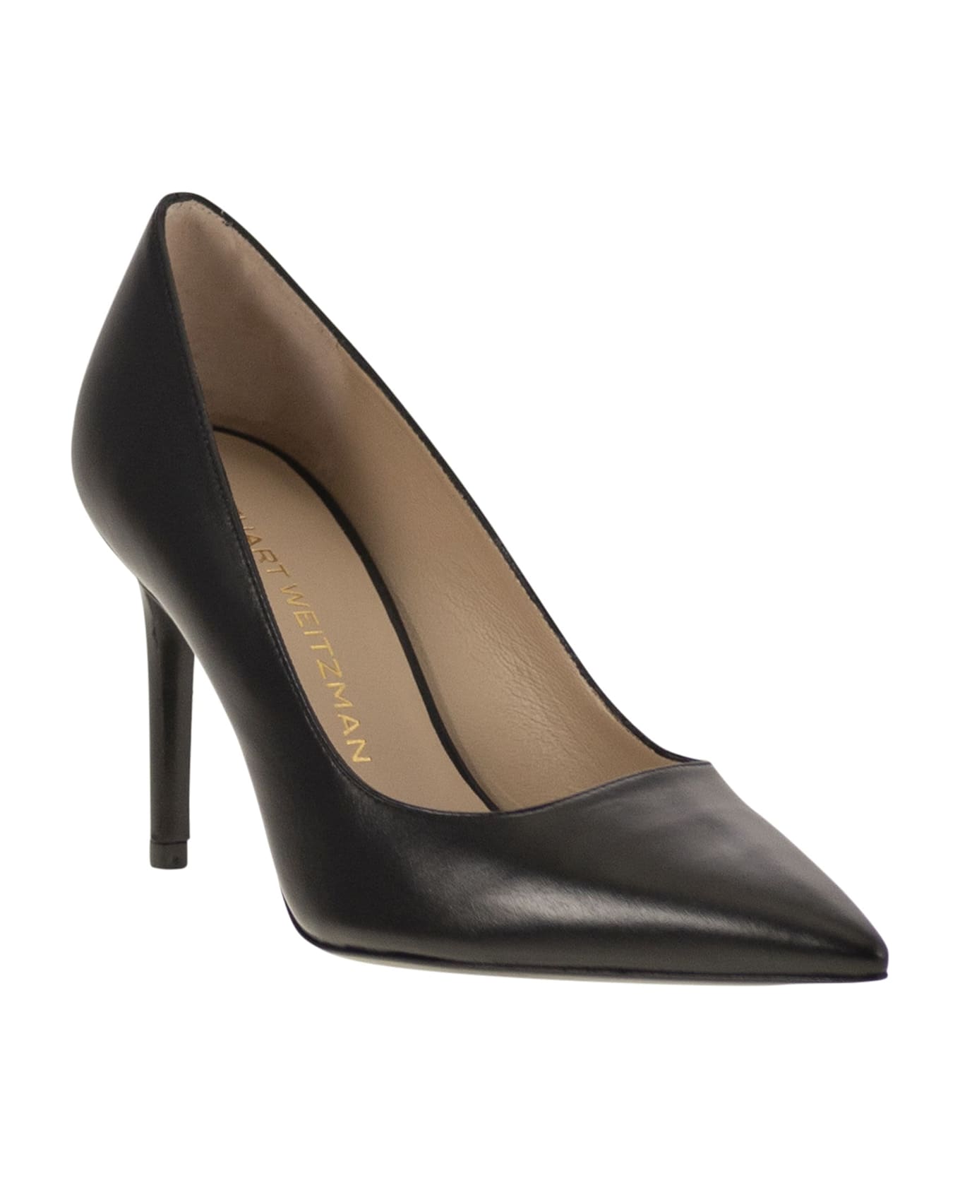 Stuart Weitzman Stuart Power 85 - Leather Pumps - Black