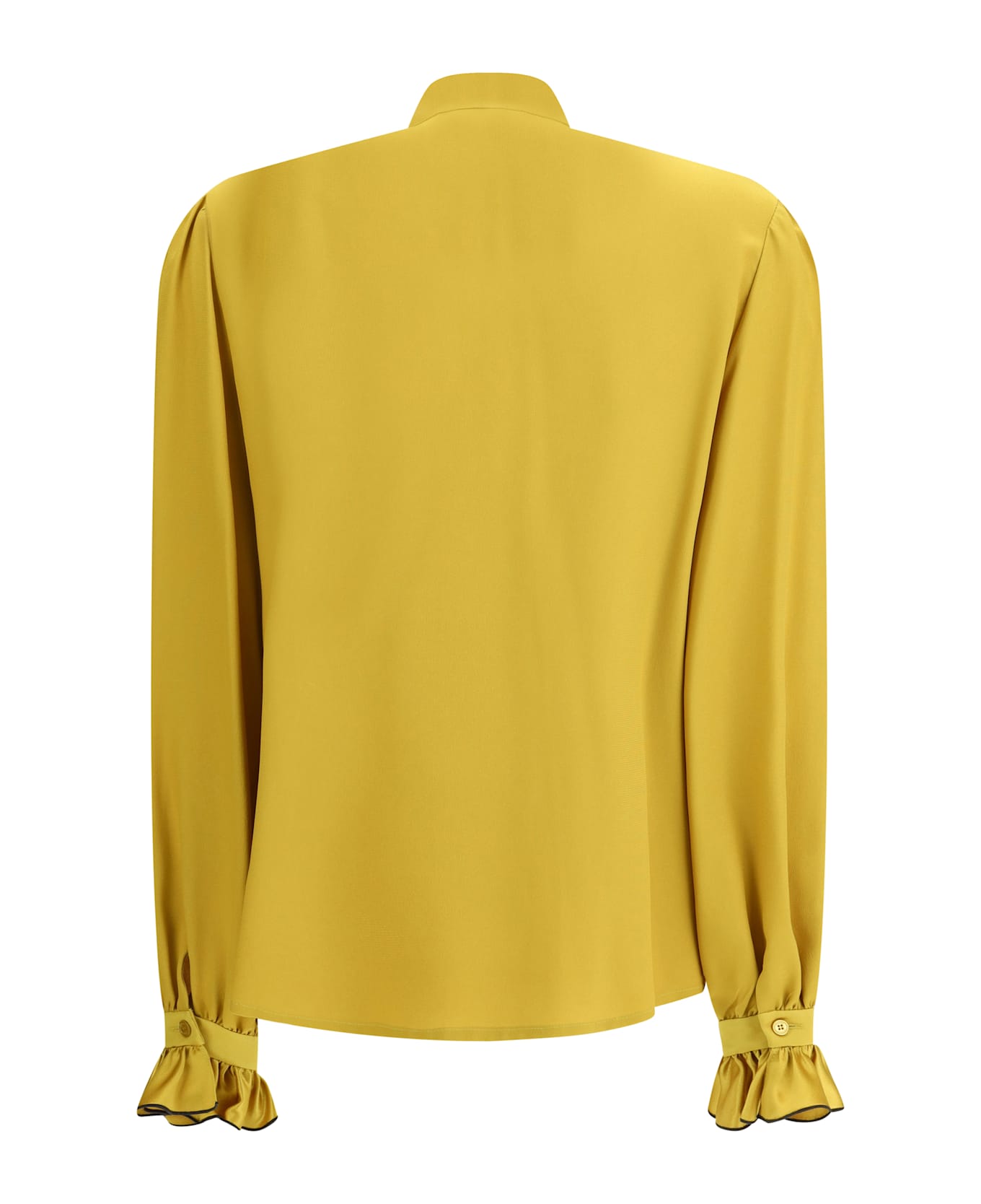 Valentino Silk Ruffle Pleated Blouse