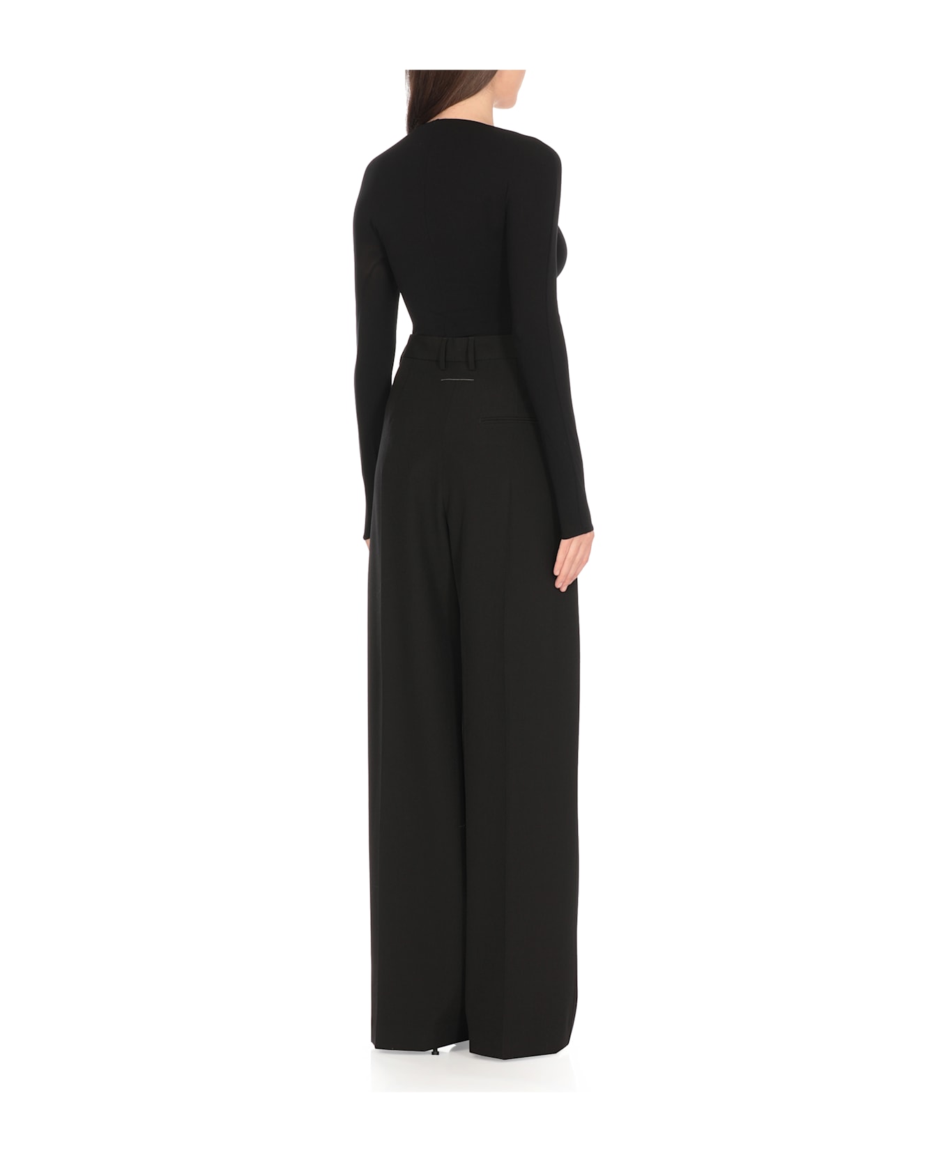 Wolford Body With Long Sleeves - Black