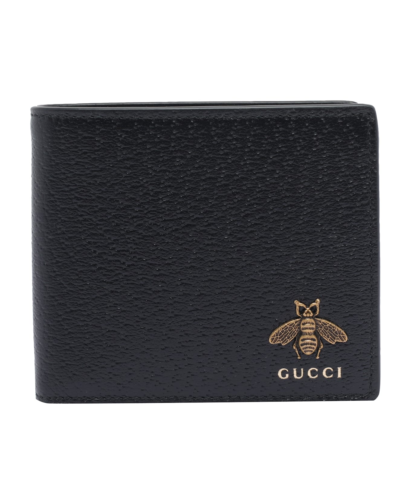 Gucci Logo Leather Wallet - Black