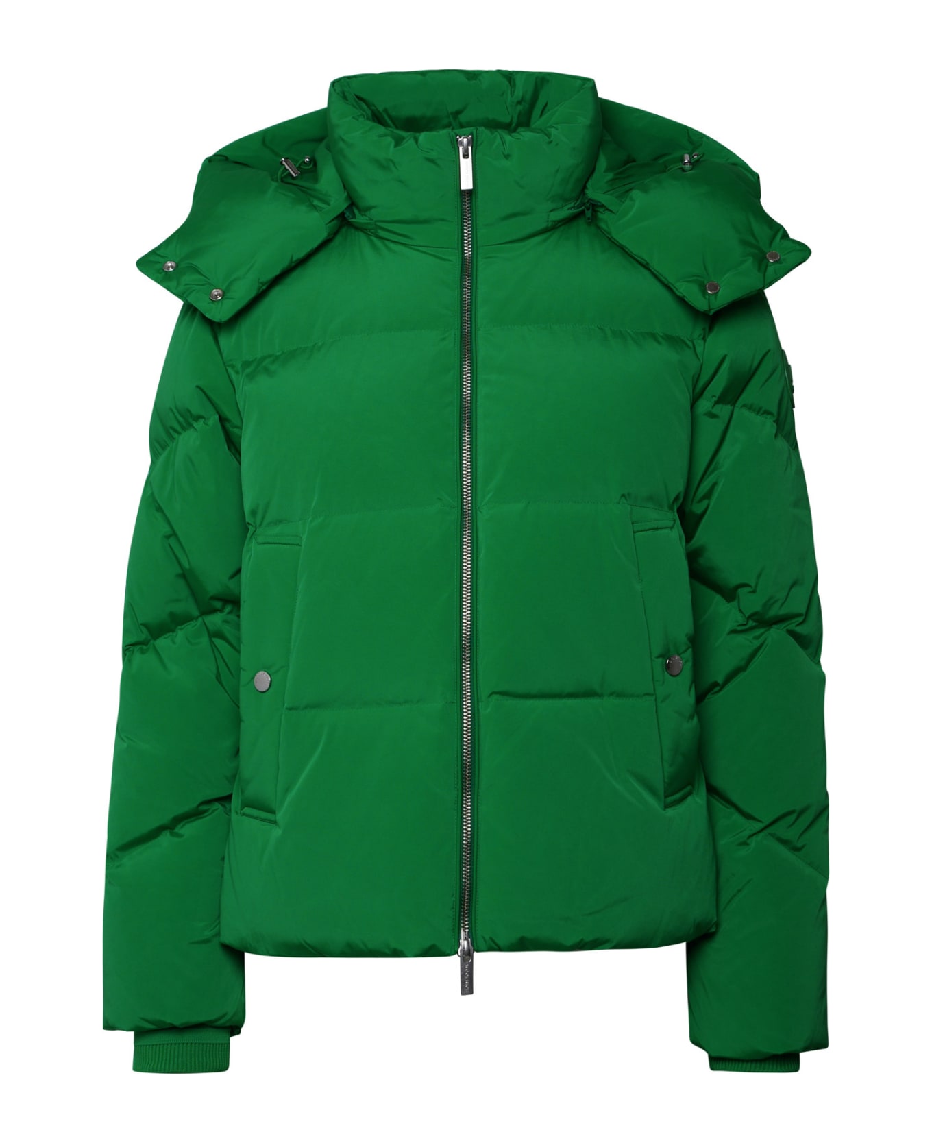 Woolrich Alsea Green Nylon Down Jacket - KELLY GREEN