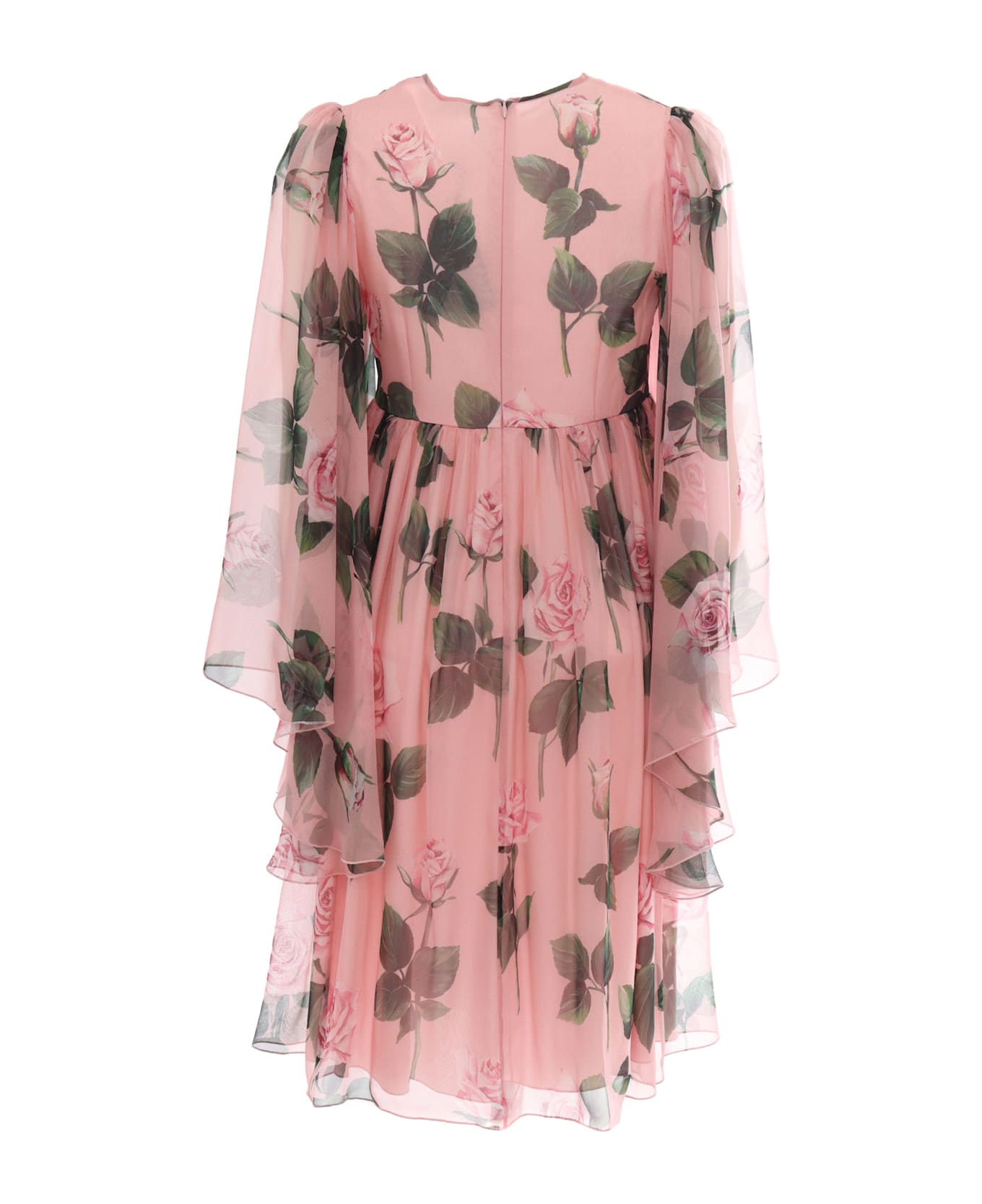 Dolce & Gabbana Long Sleeves Dress - PINK