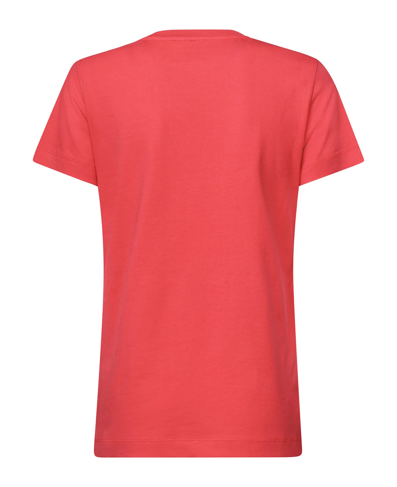 Pinko T-shirt Half Sleeves Logo Embroidery - Red
