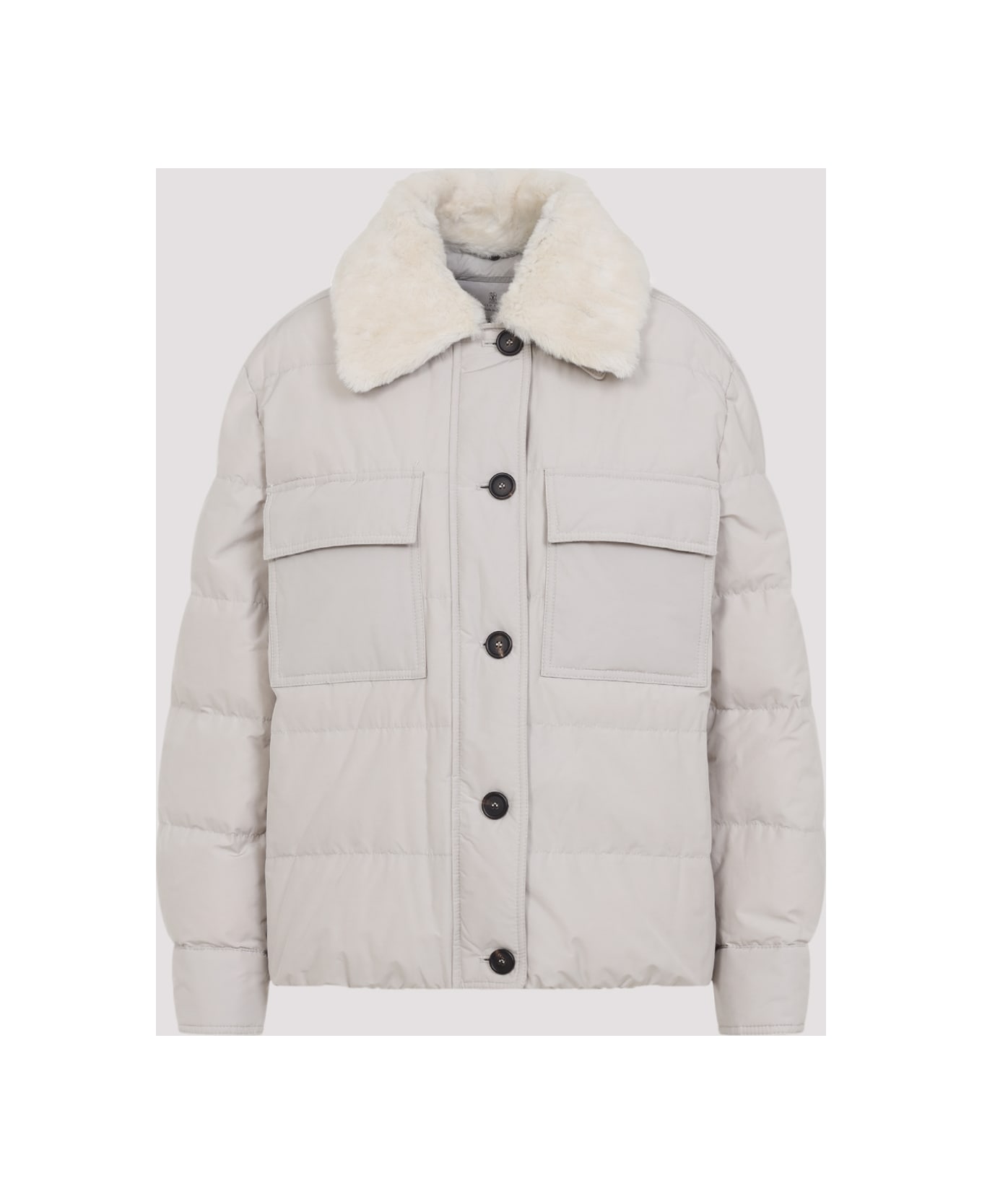 Brunello Cucinelli Puffer Jacket - Grey