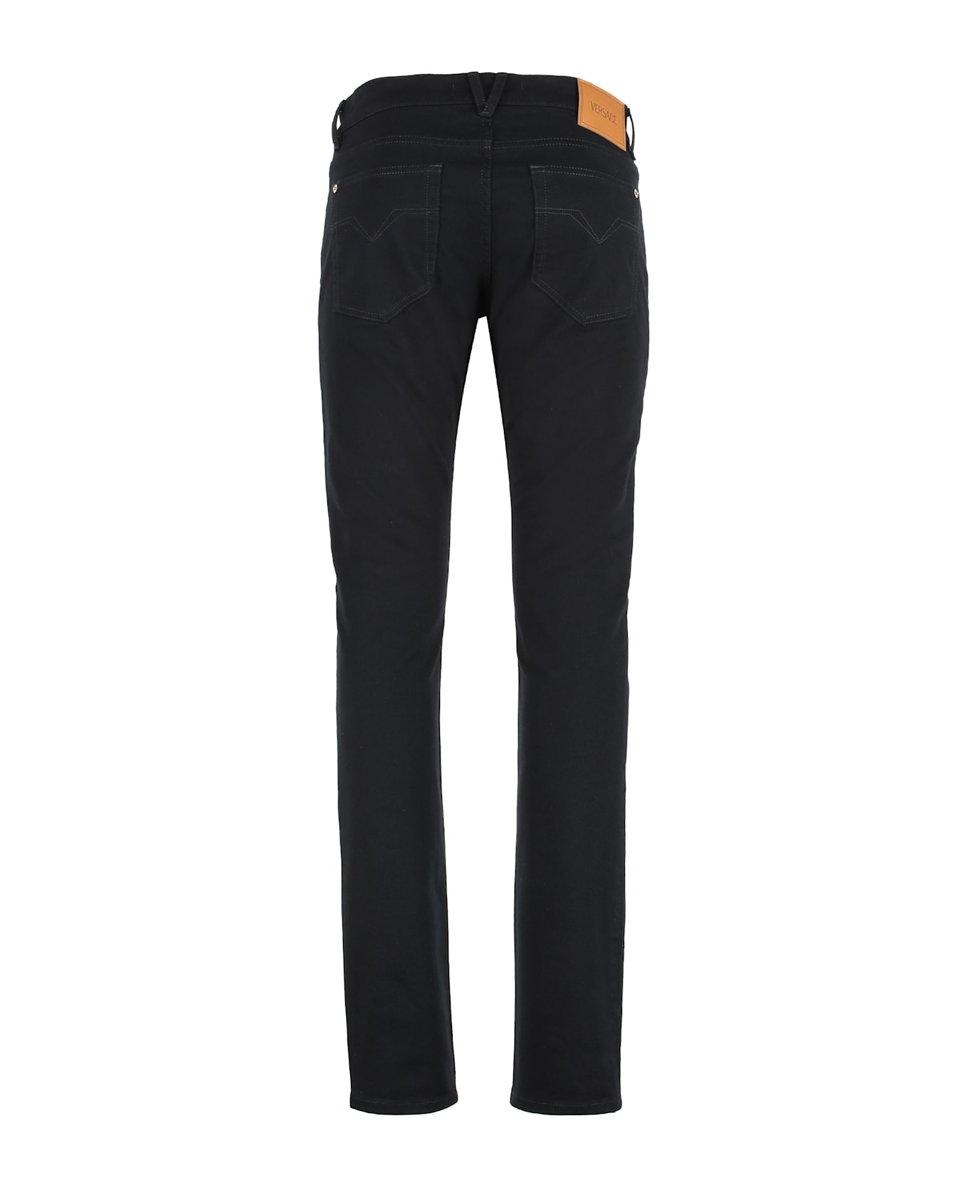 Versace 5-pocket Slim Fit Jeans - BLACK