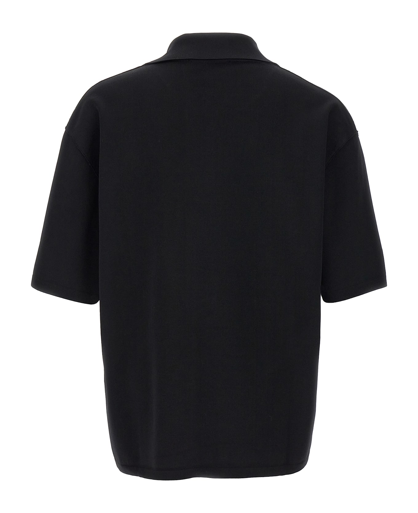 Ami Alexandre Mattiussi V-neck Polo Shirt - BLACK