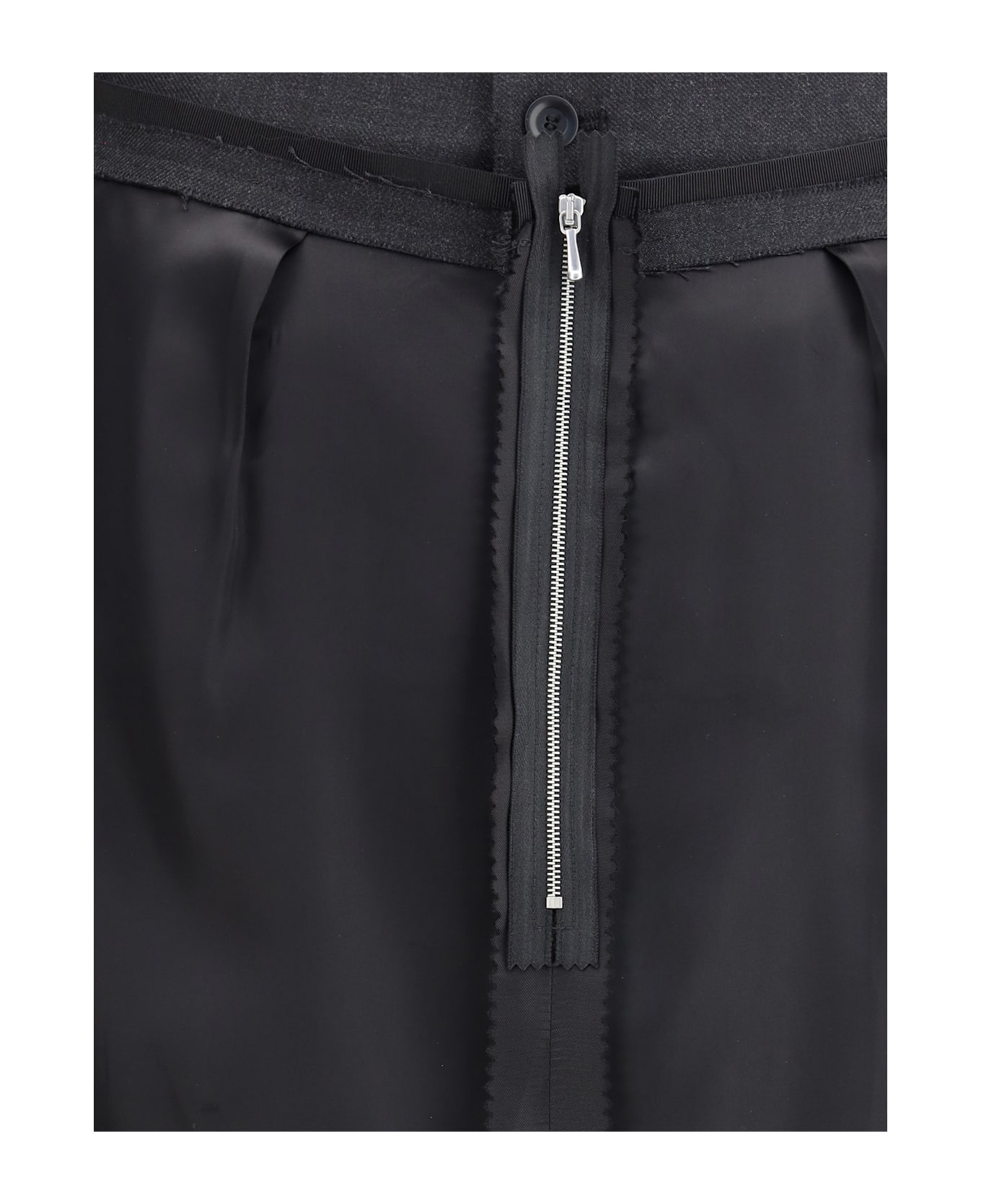 Maison Margiela Wool Midi Skirt