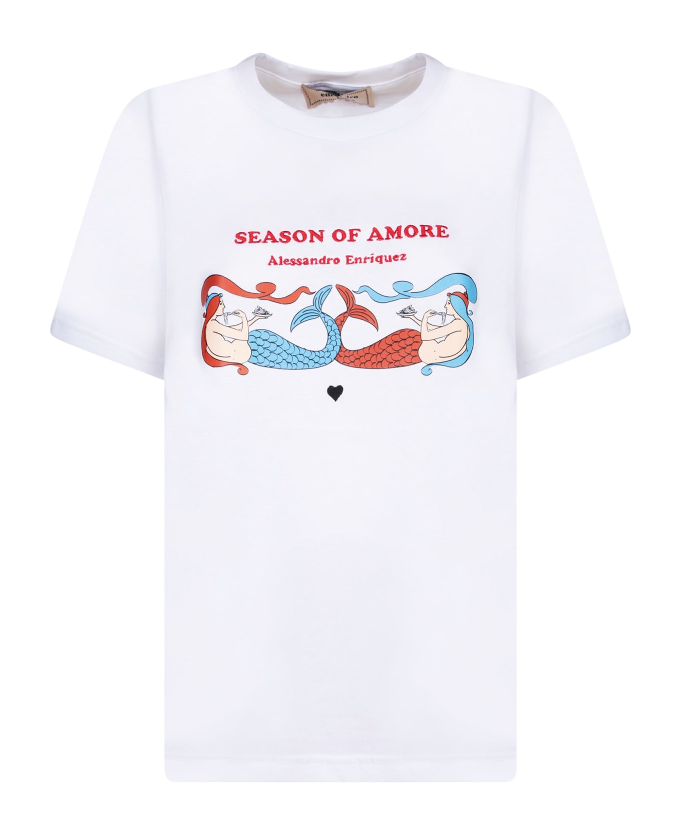 Alessandro Enriquez White 'season Of Amore' T-shirt - Alessandro Enriquez - White
