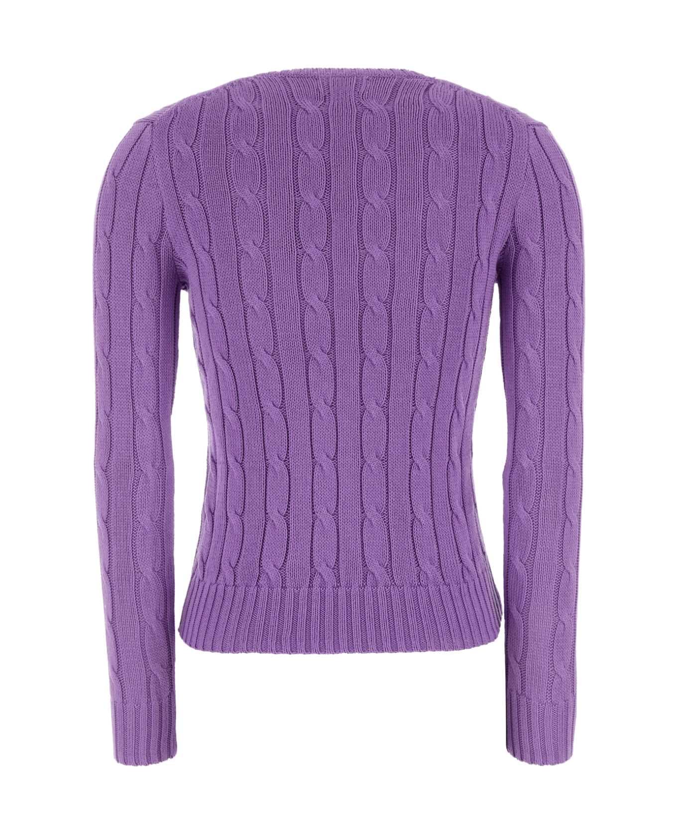 Polo Ralph Lauren Light Purple Cotton Sweater - SPRINGVIOLET