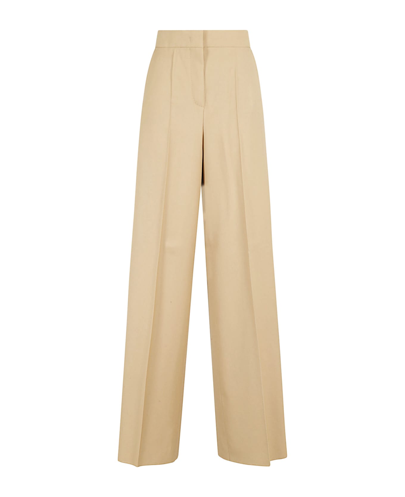 Max Mara High Waist Straight Leg Pants - Honey