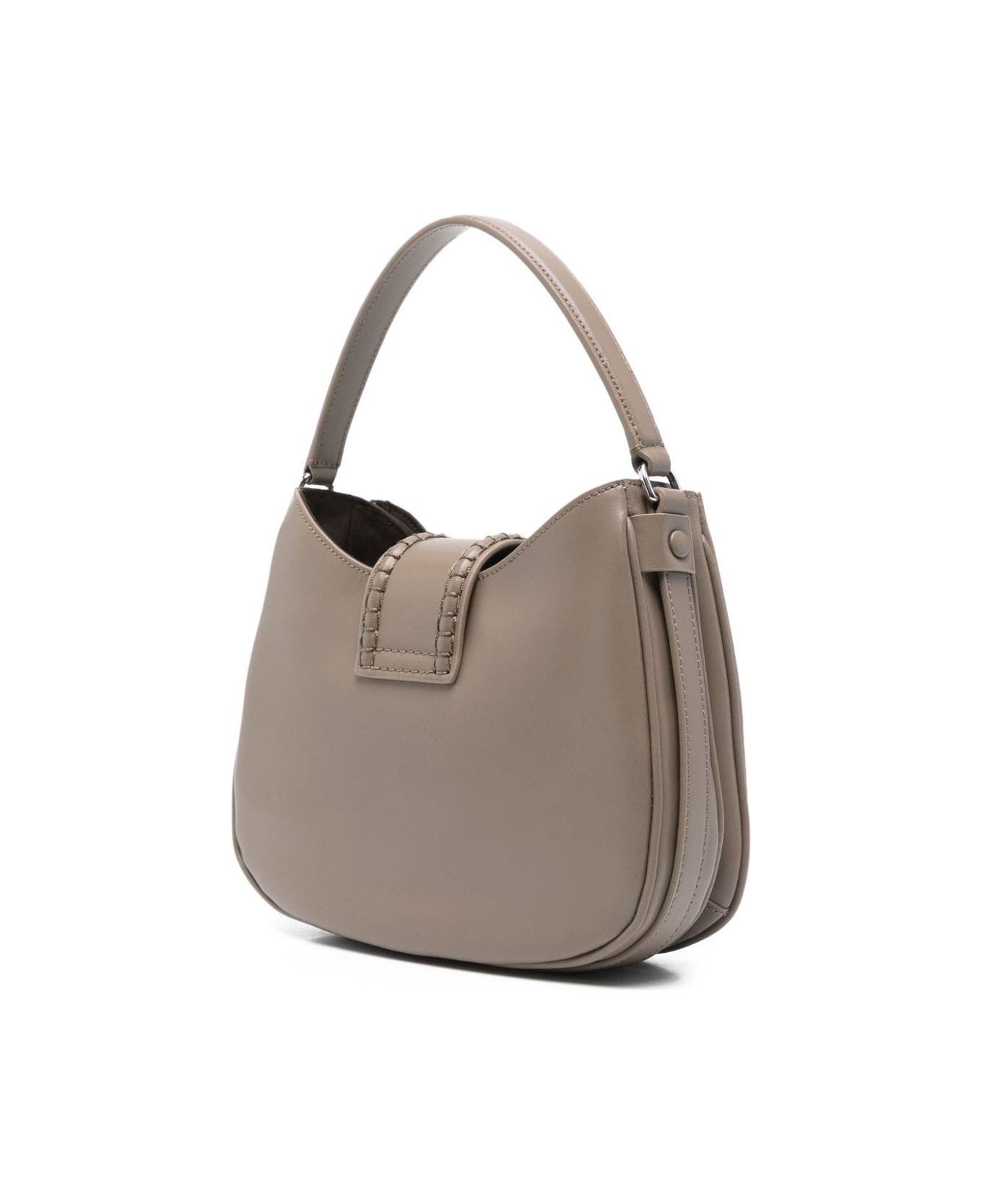 Emporio Armani Small Leather Shoulder Bag - Dove Grey
