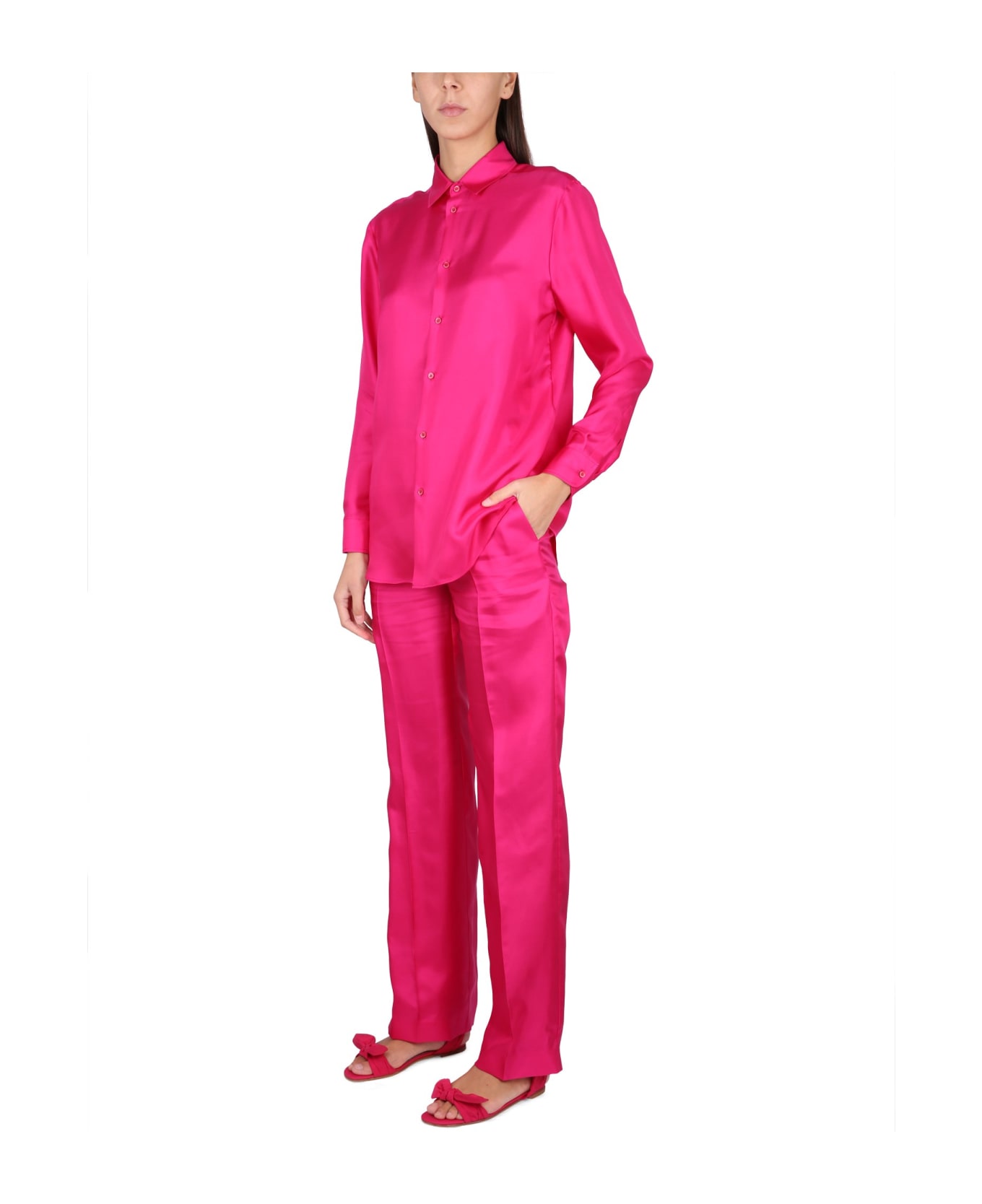 RED Valentino Silk Pants - FUCSIA