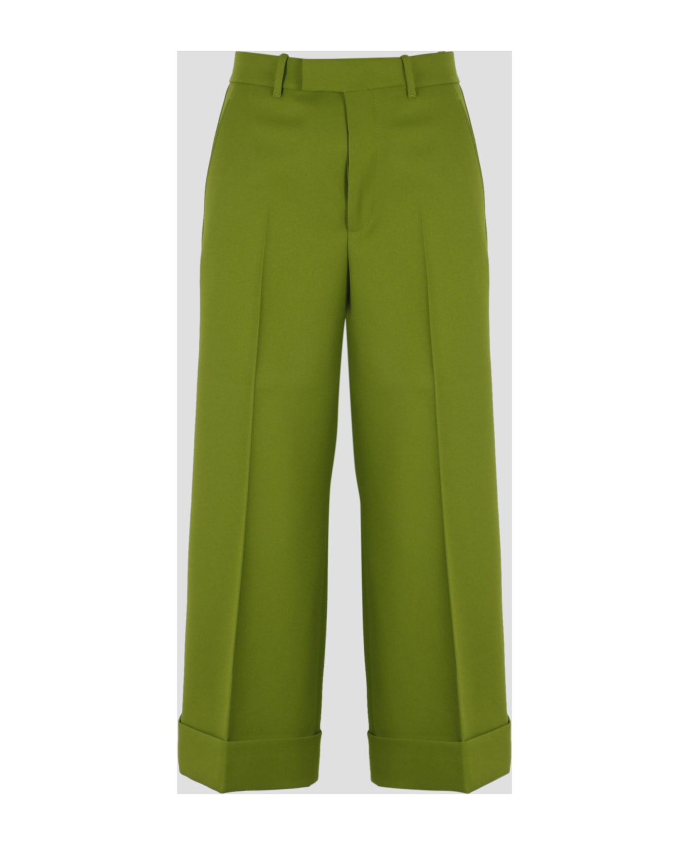 Gucci Fluid Drill Trousers - Green