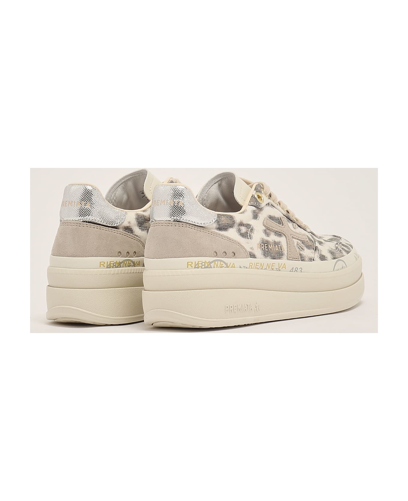 Premiata Micol Sneaker - ECRU
-ANIMALIER